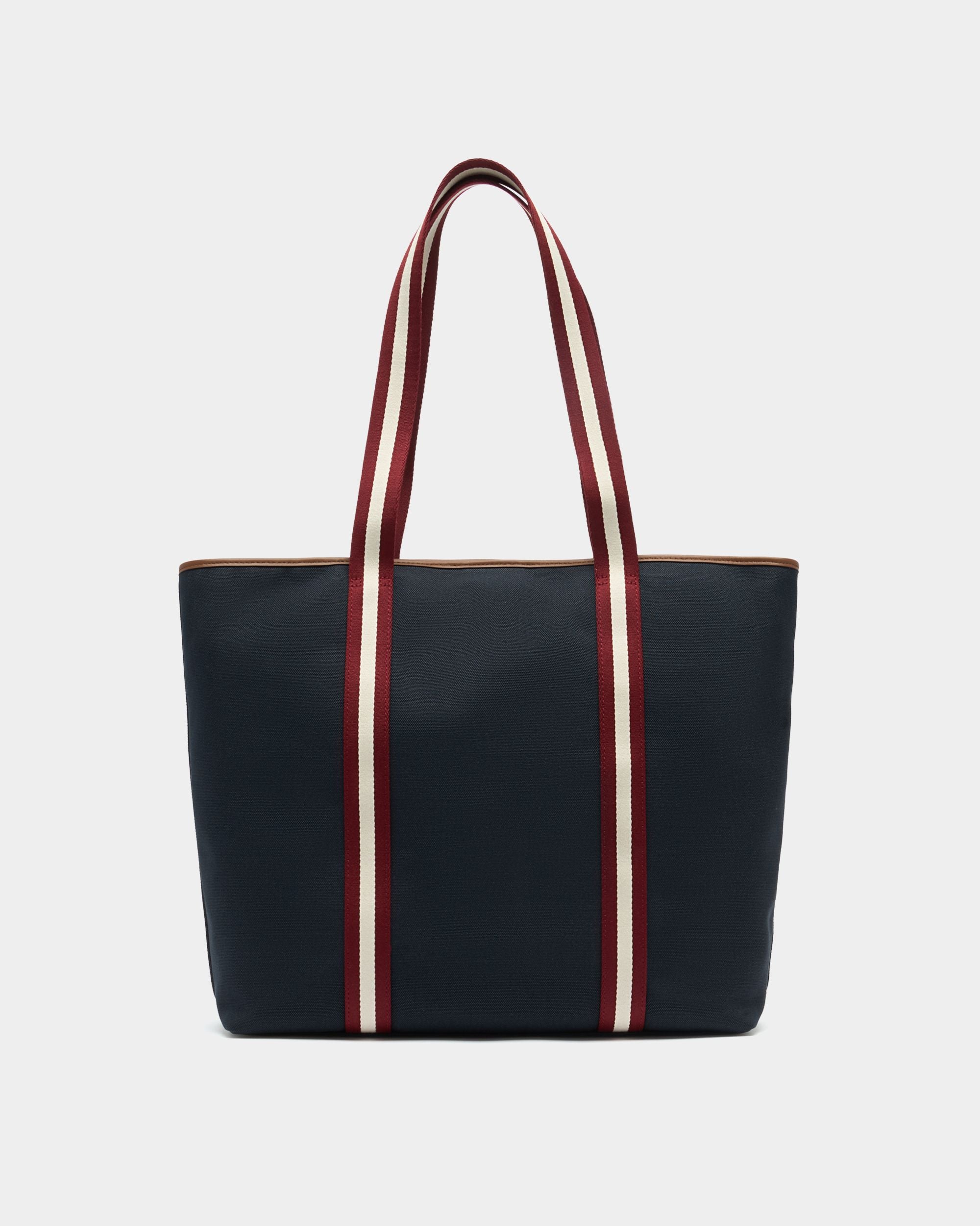 Bally Global - Edelbliss トートバッグ ネイビーブルー キャンバス Bally Ribbon - ブルー