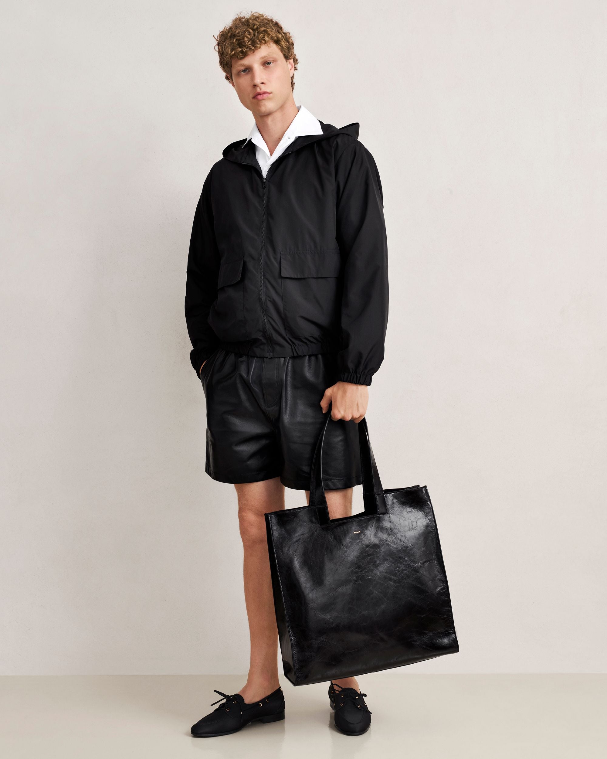 Bally Global - Easy Bally トートバッグ ブラック レザー - ブラック