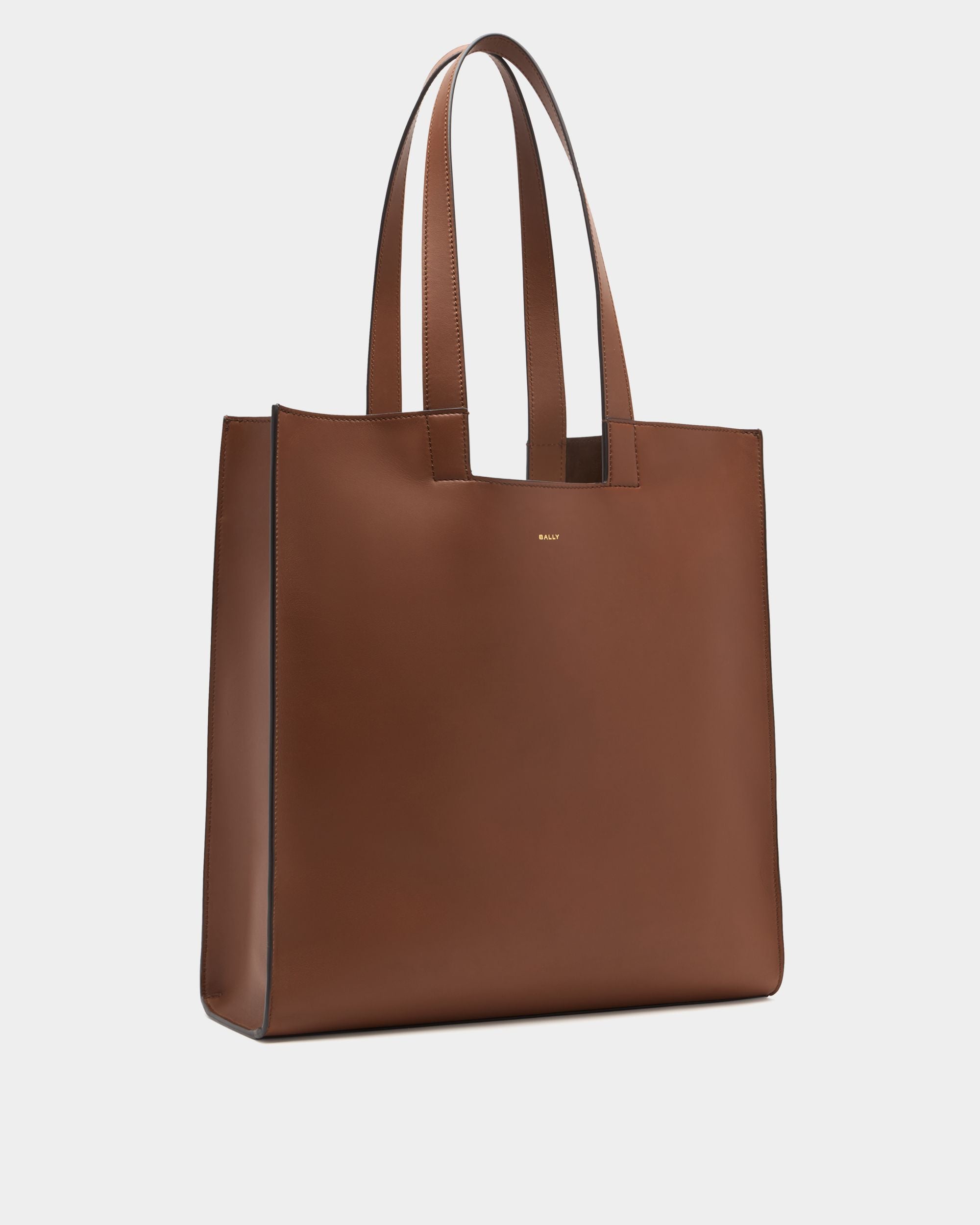 Bally Global - Easy Bally Tote Bag in Brown Leather - Brown