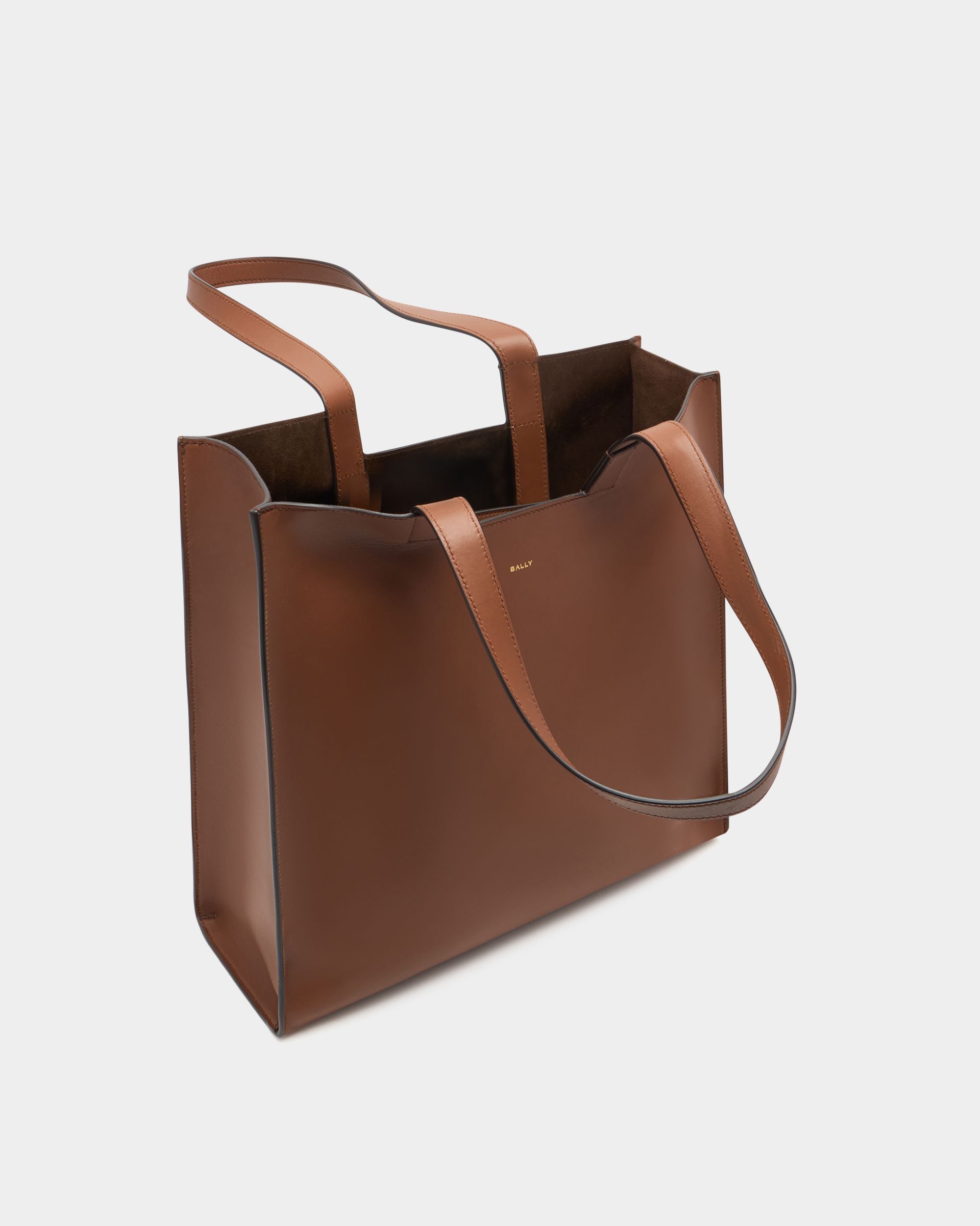 Bally Global - Easy Bally Tote Bag in Brown Leather - Brown