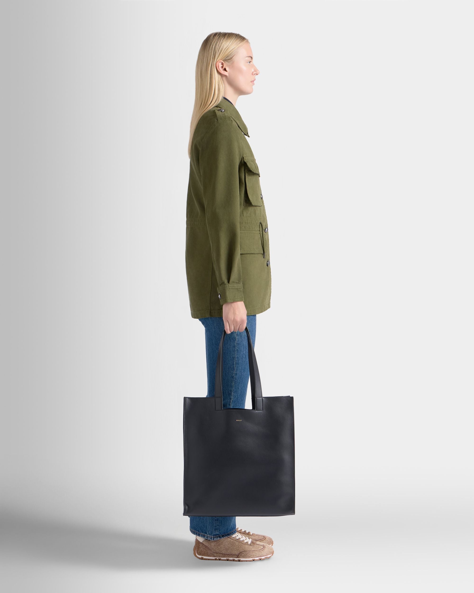 Bally Global - Easy Bally トートバッグ ブラック レザー - ブラック