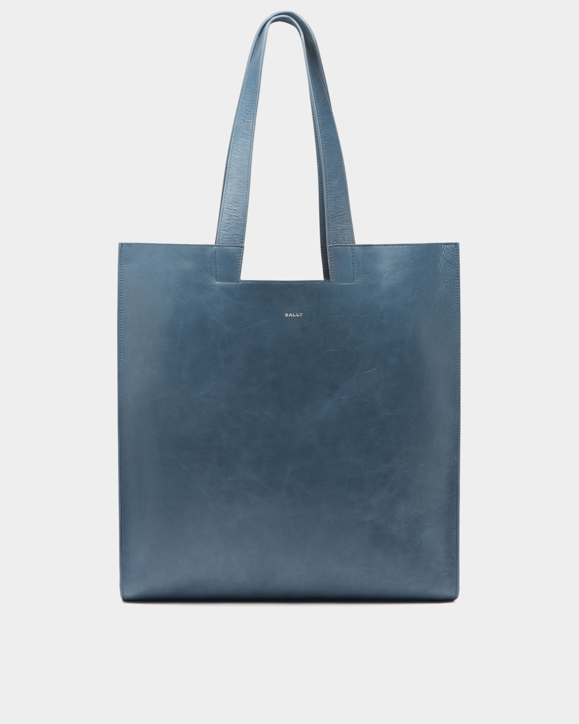 Women's ブルー Easy Bally トートバッグ ライトブルーレザー | Bally
