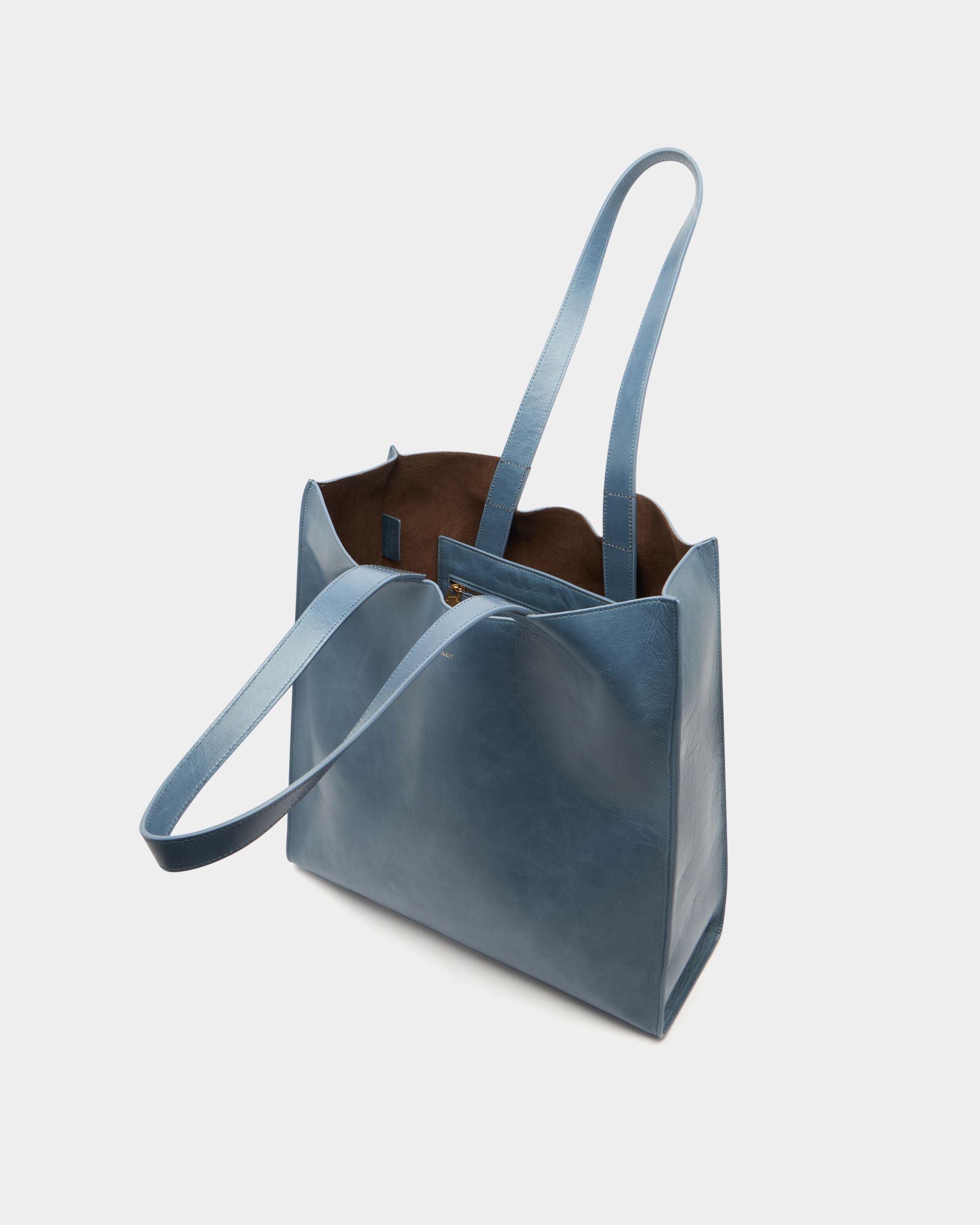 Bally Global - Easy Bally トートバッグ ライトブルーレザー - ブルー