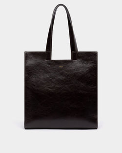 Easy Bally トートバッグ エバノブラウン レザー