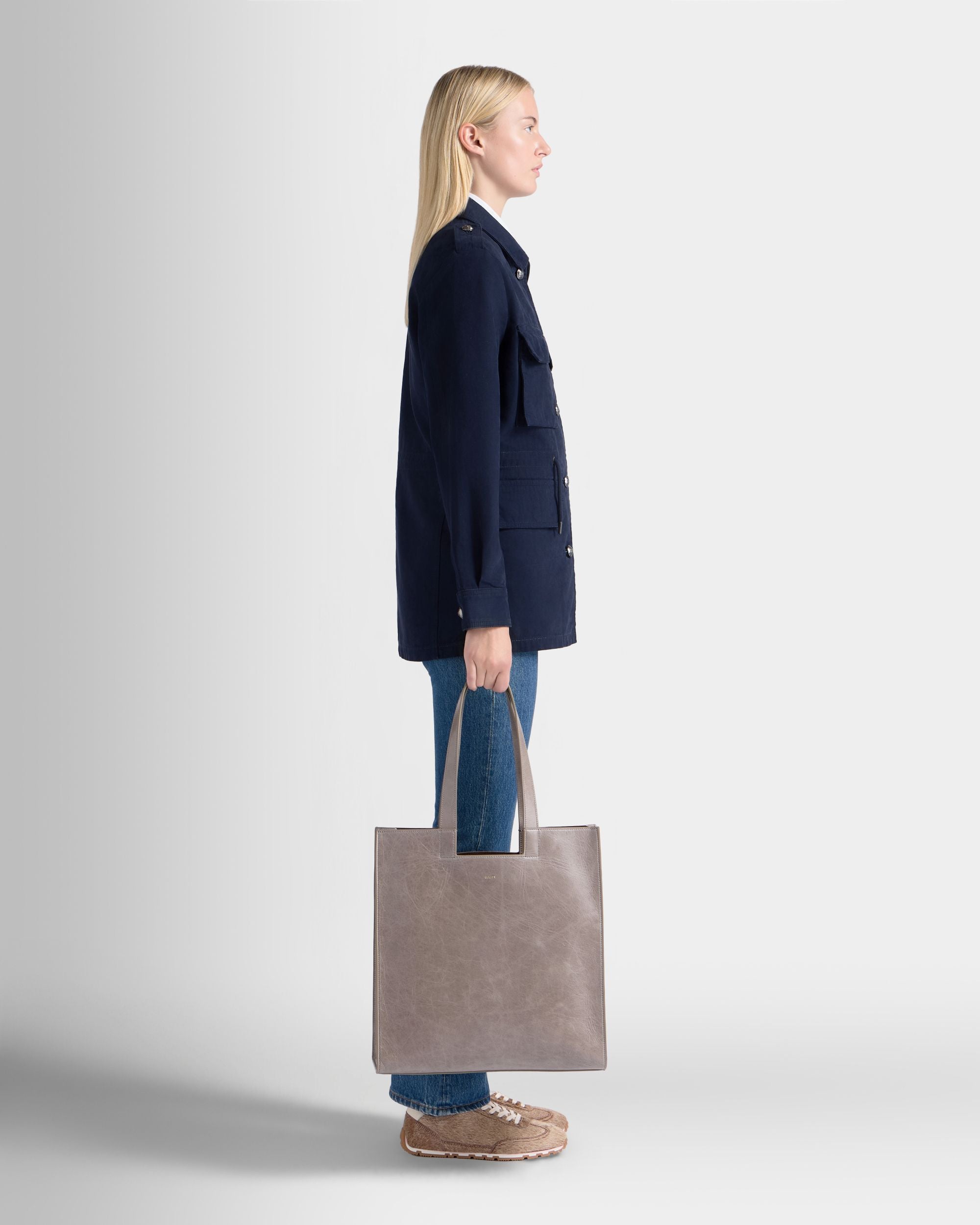 Bally Global - Easy Bally トートバッグ トープブラウン レザー - ブラウン