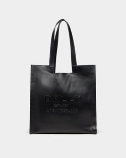 Easy Bally Tote Bag in Black Leather