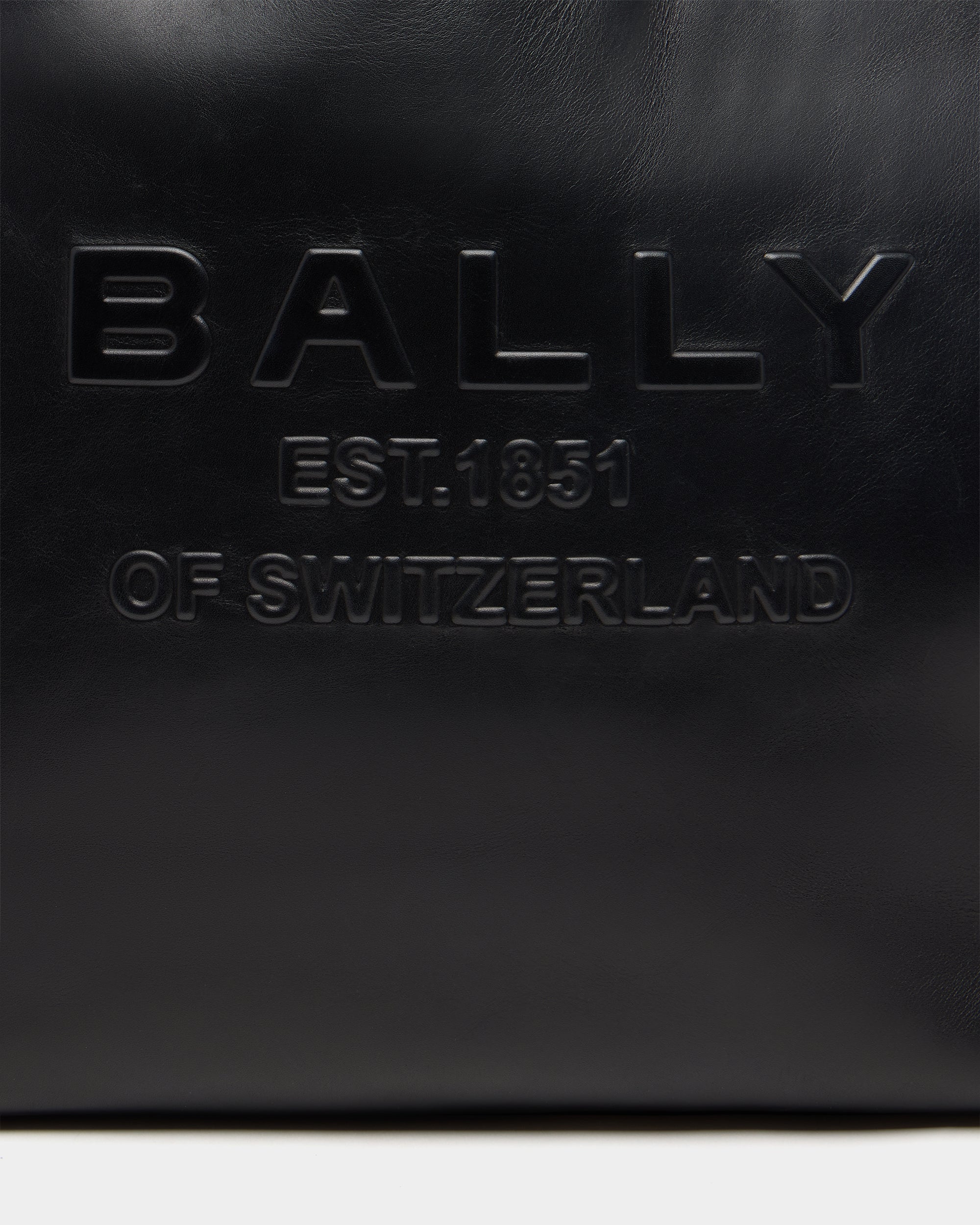 Bally Global - Easy Bally Tote Bag in Black Leather - Black