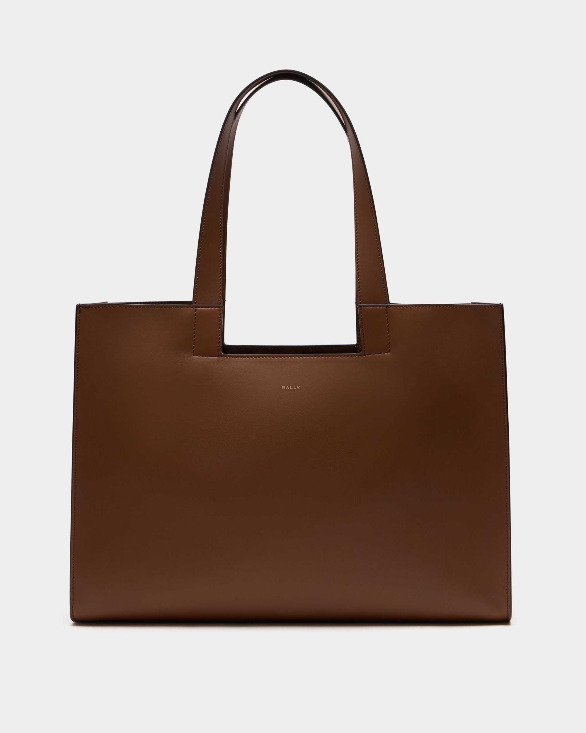 Bally Global - Easy Bally Tote Bag in Brown Leather - Brown