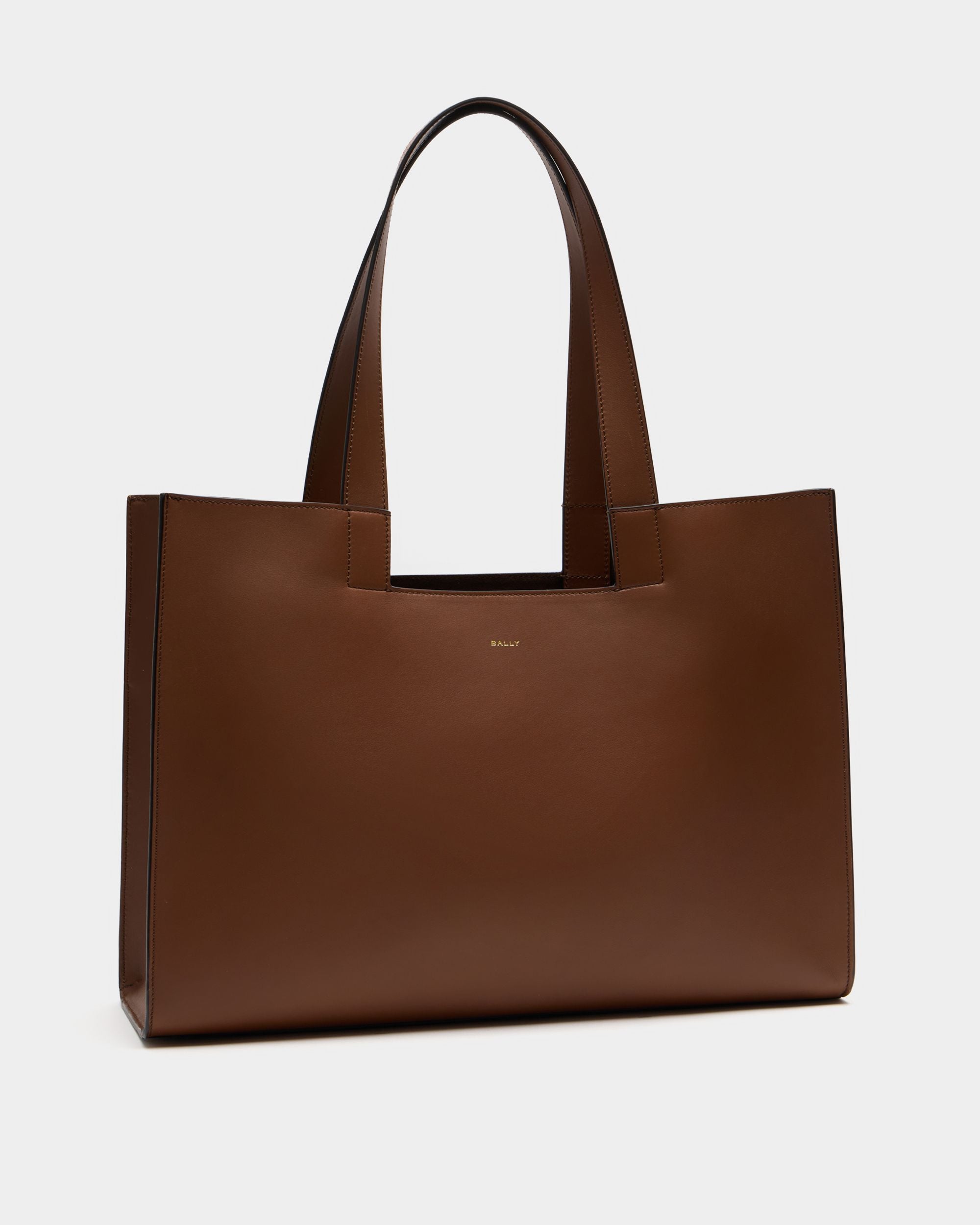 Bally Global - Easy Bally Tote Bag in Brown Leather - Brown