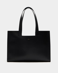 Easy Bally Tote Bag in Black Leather