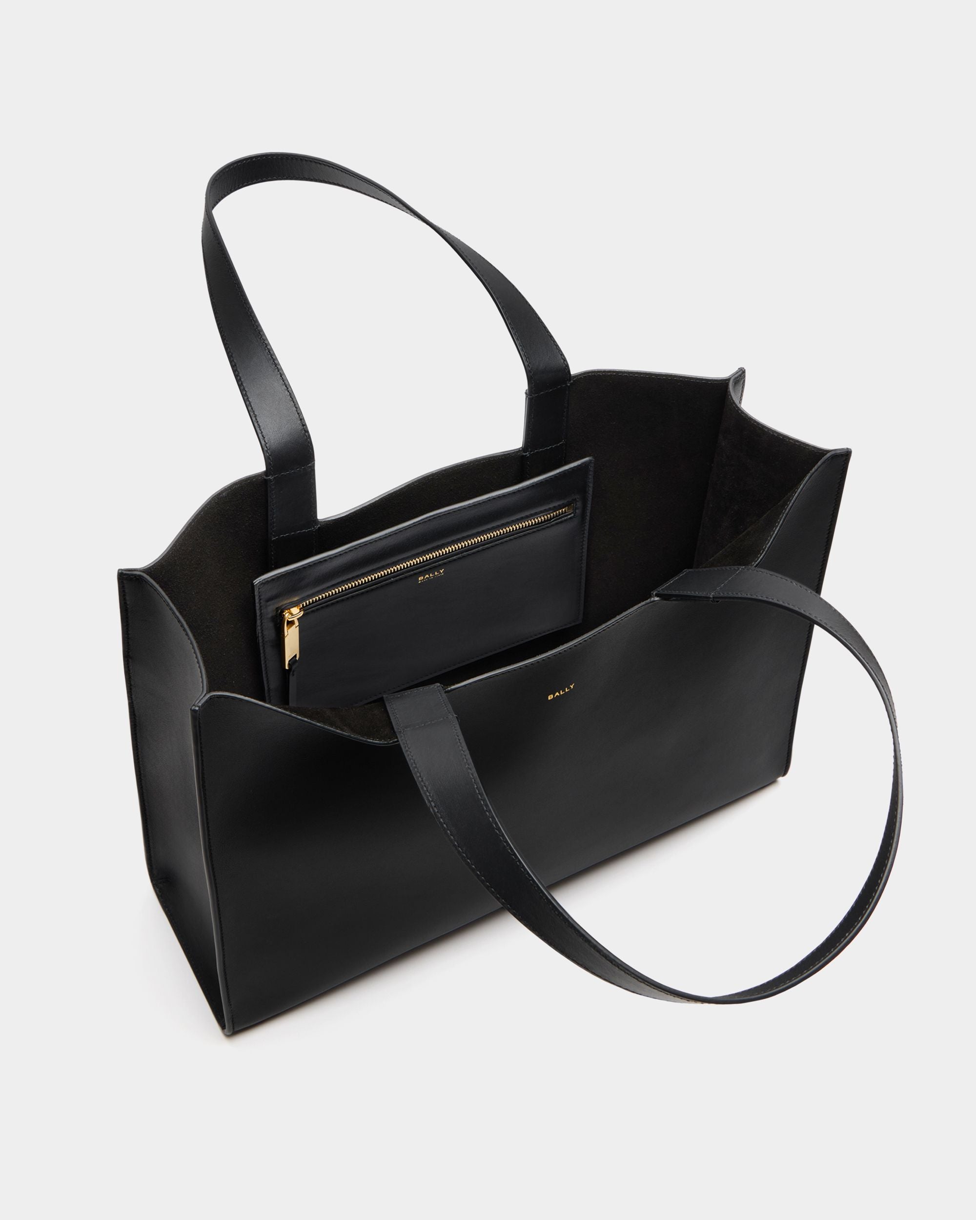 Bally Global - Easy Bally Tote Bag in Black Leather - Black