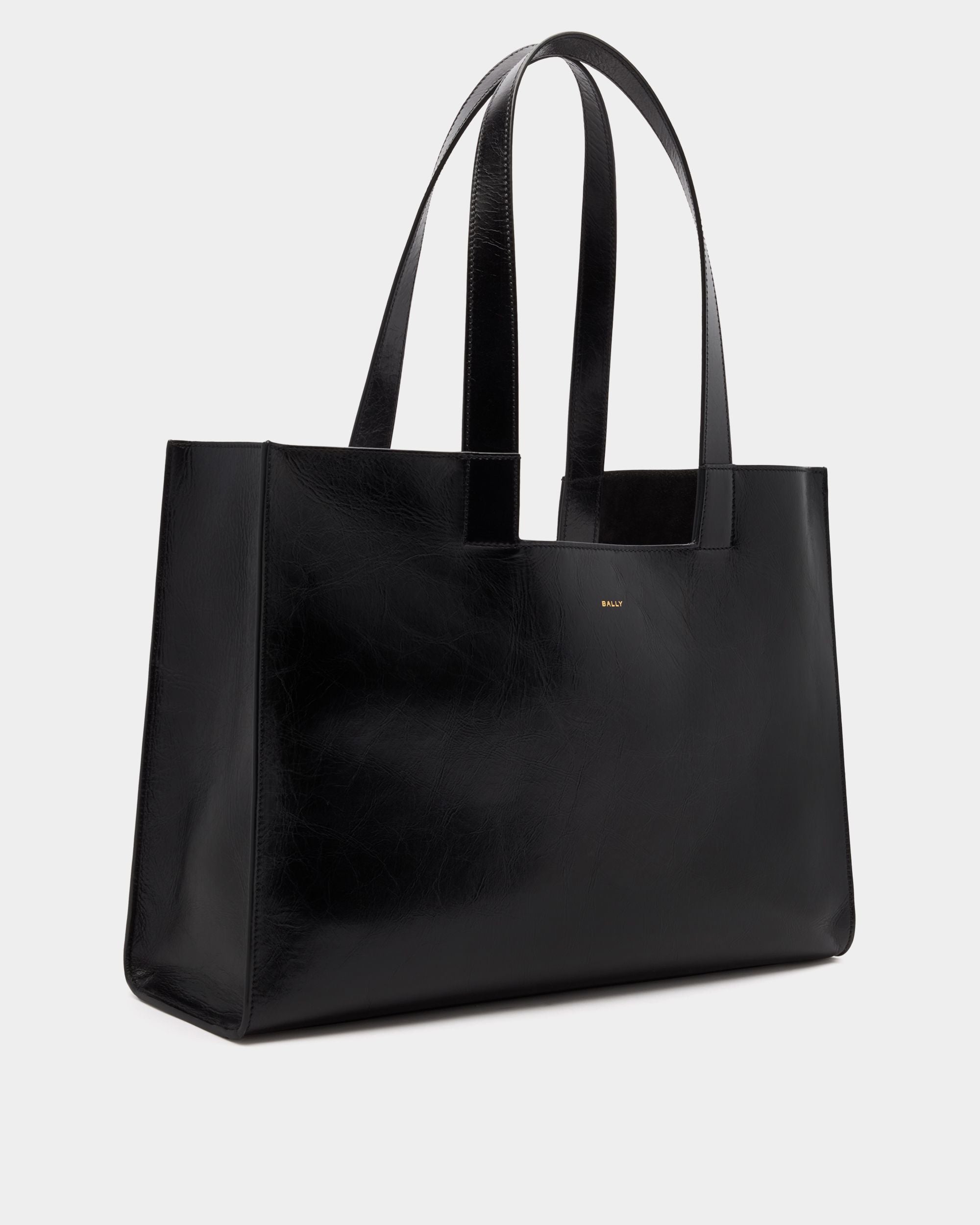 Bally Global - Easy Bally トートバッグ ブラック レザー - ブラック