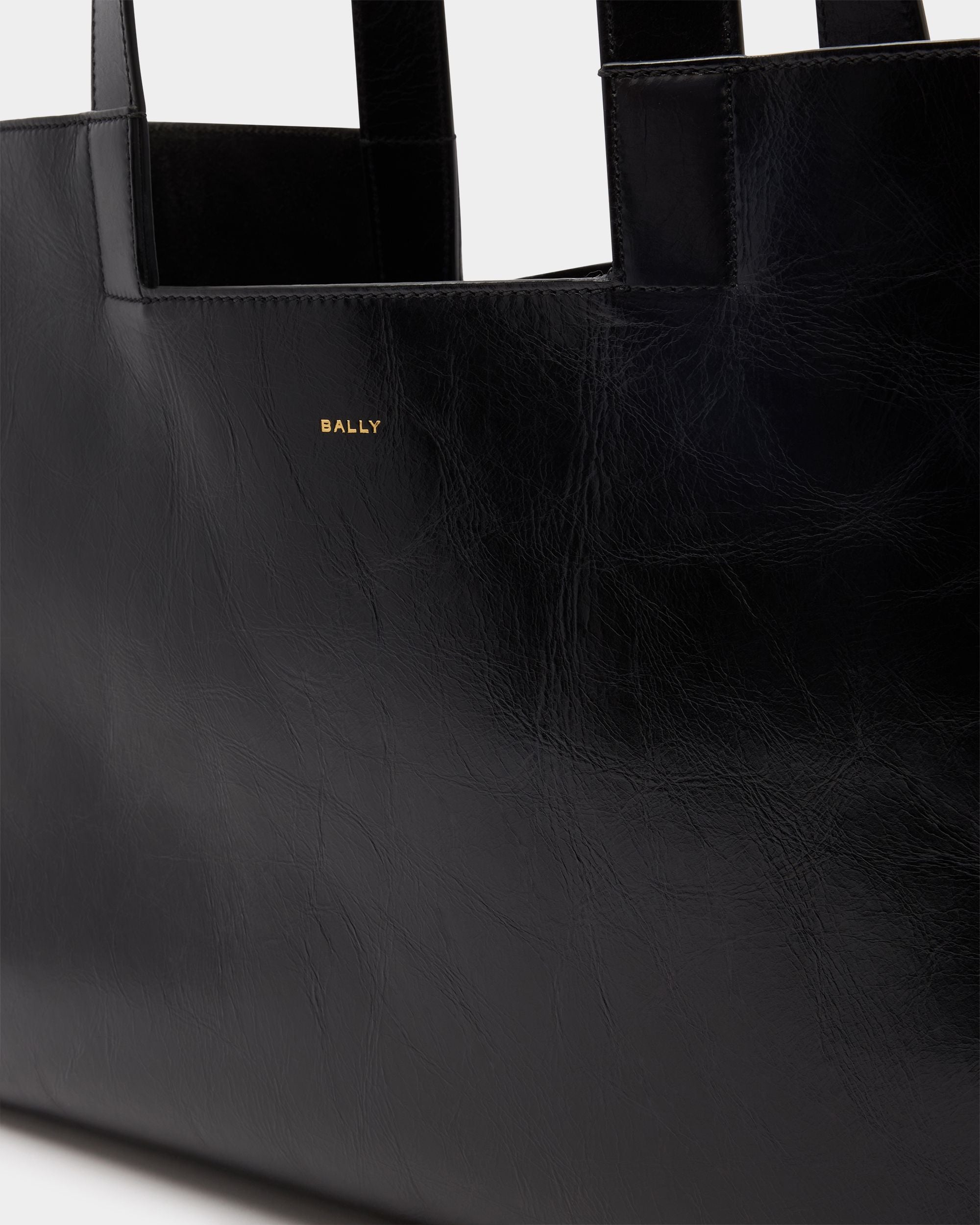 Bally Global - Easy Bally トートバッグ ブラック レザー - ブラック