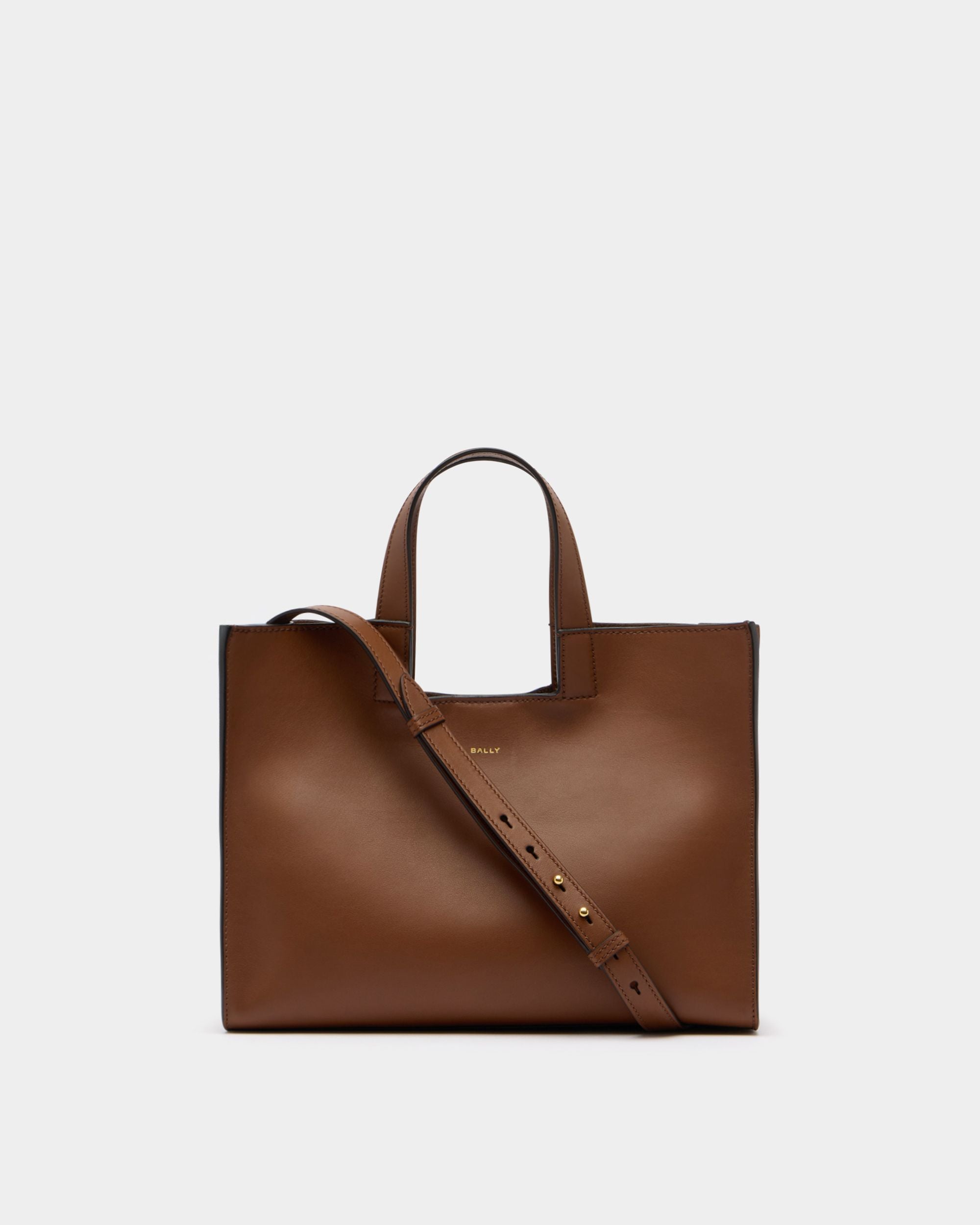 Bally Global - Easy Bally Tote Bag in Brown Leather - Brown