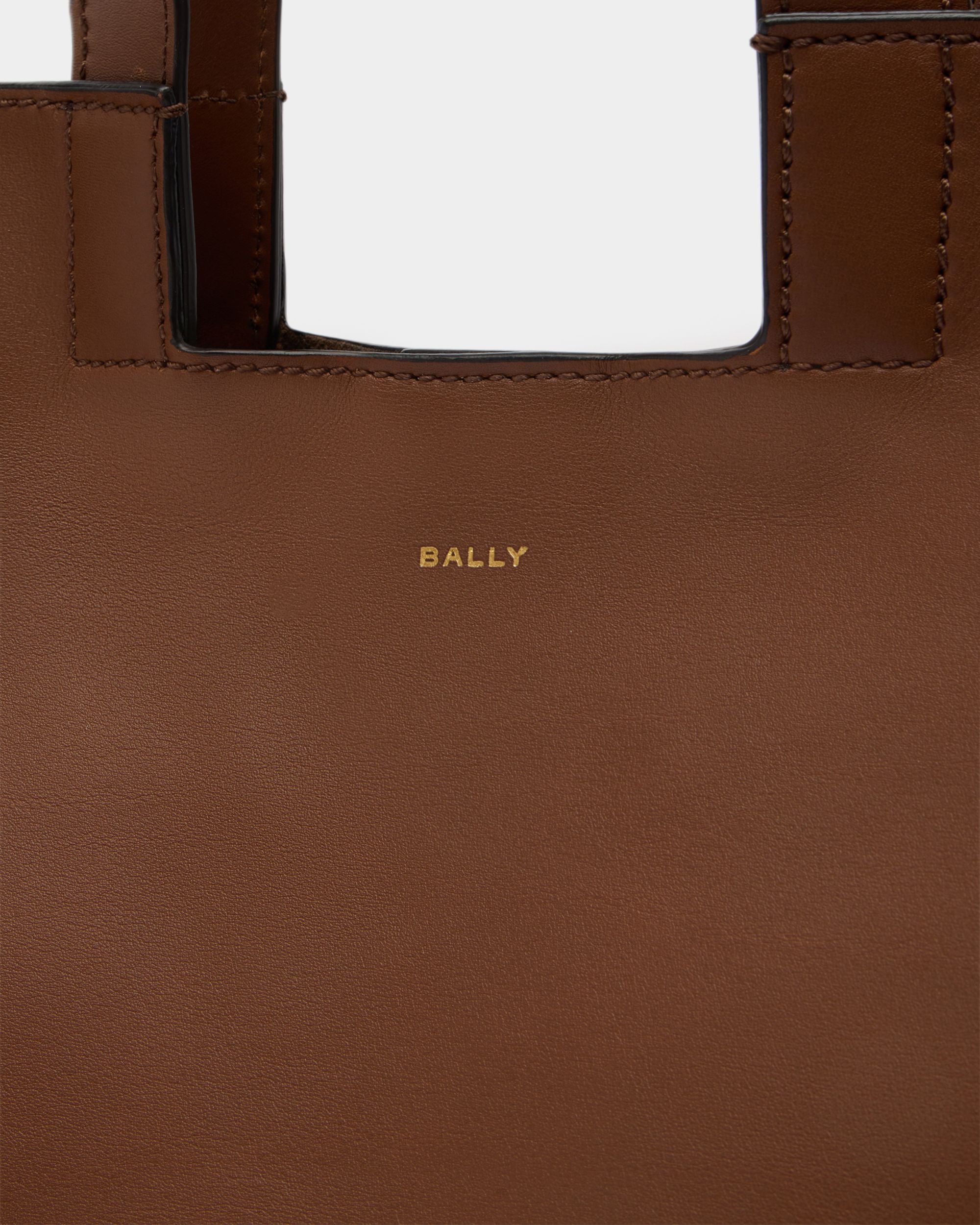 Bally Global - Easy Bally Tote Bag in Brown Leather - Brown