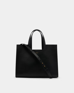 Easy Bally Tote Bag in Black Leather