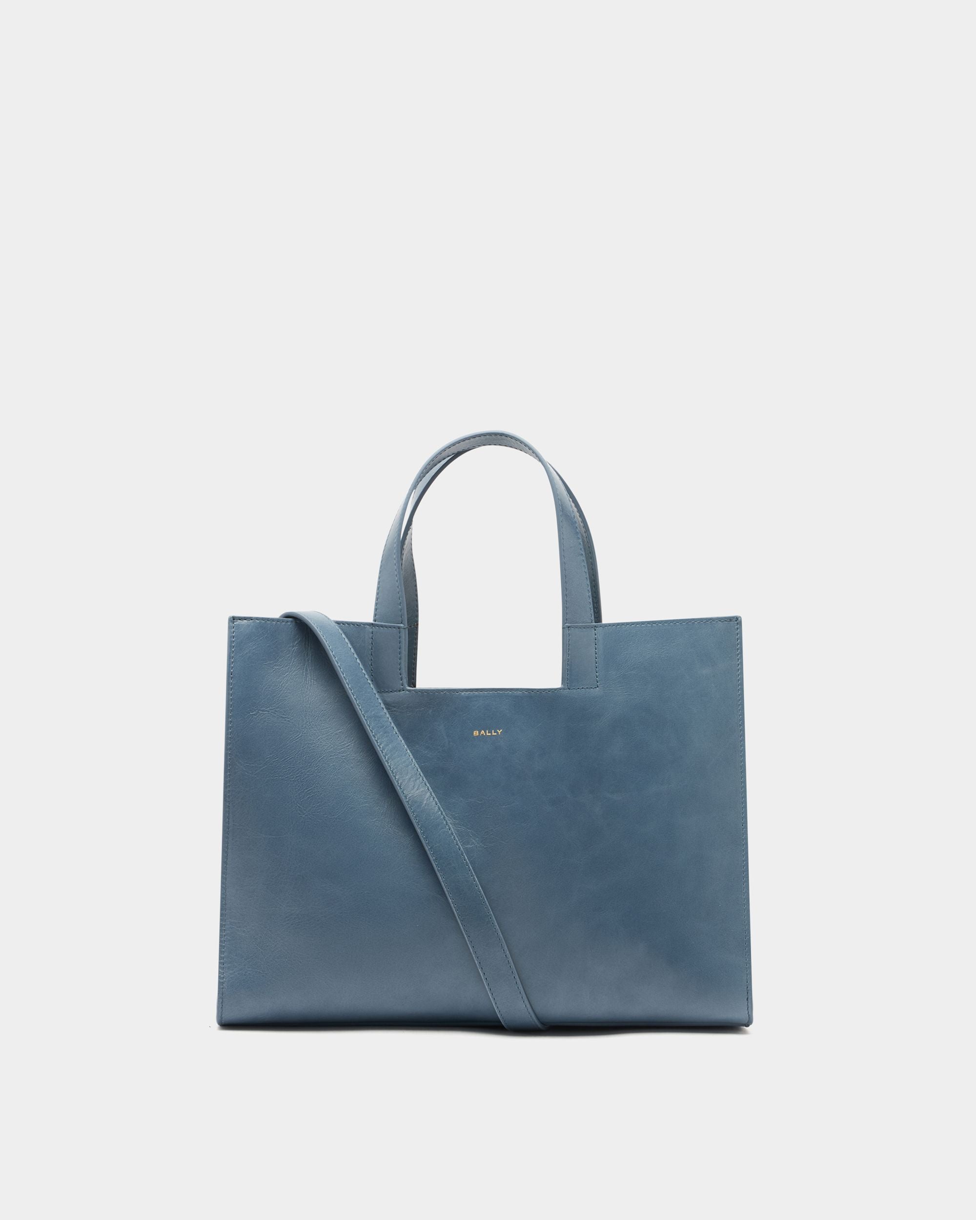 Bally Global - Easy Bally トートバッグ ライトブルーレザー - ブルー