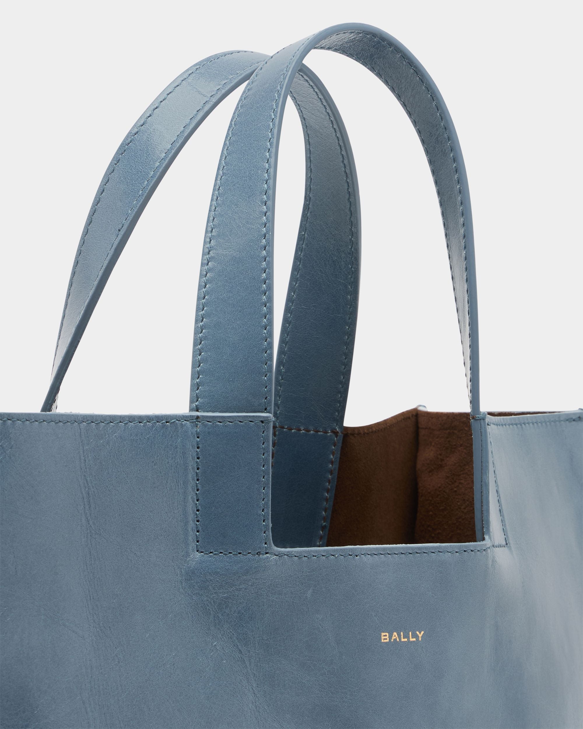 Bally Global - Easy Bally トートバッグ ライトブルーレザー - ブルー