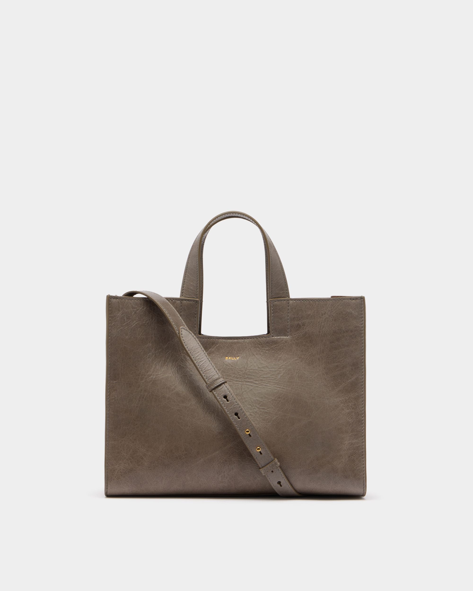 Bally Global - Easy Bally Tote Bag in Taupe Leather - Brown