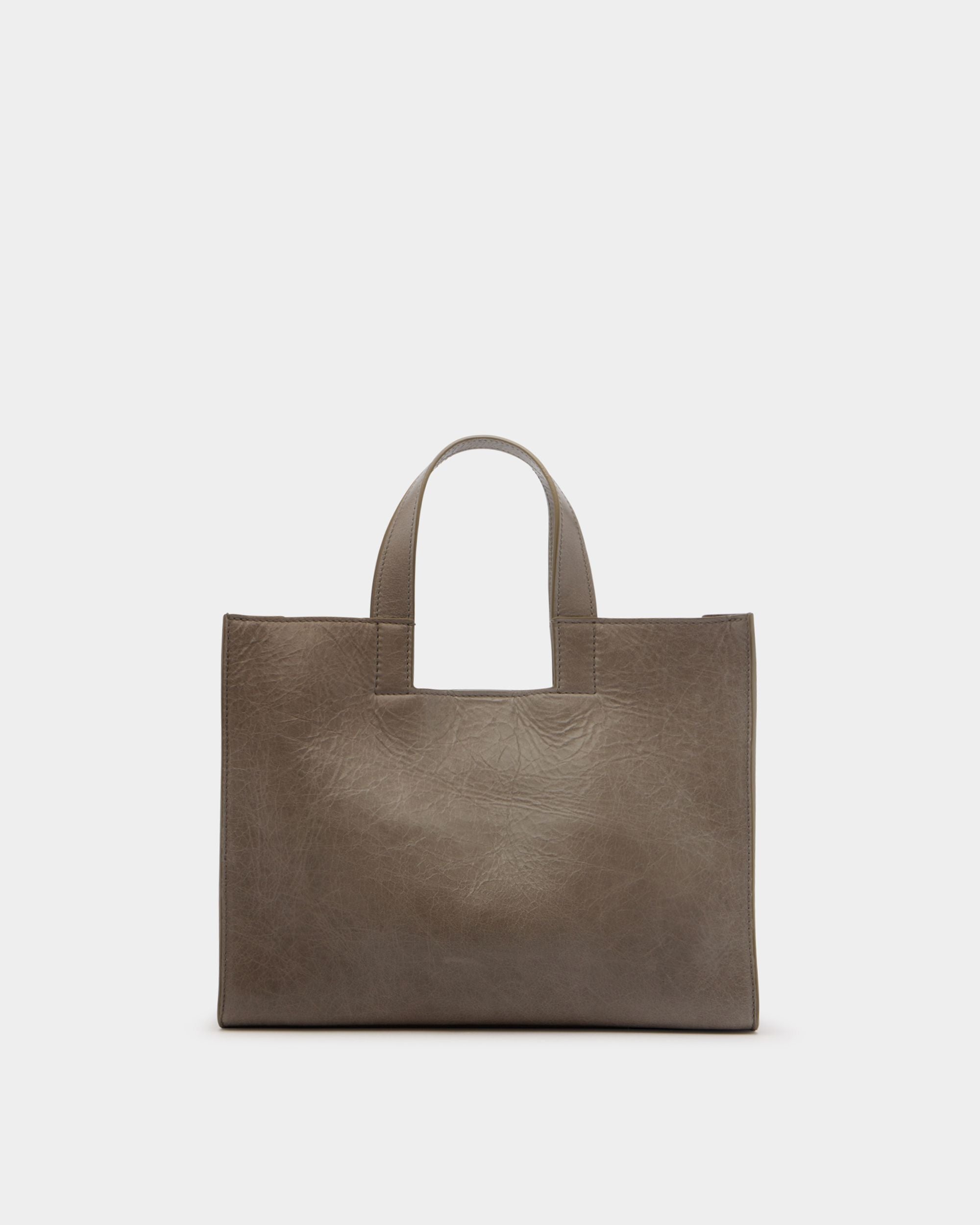 Bally Global - Easy Bally Tote Bag in Taupe Leather - Brown