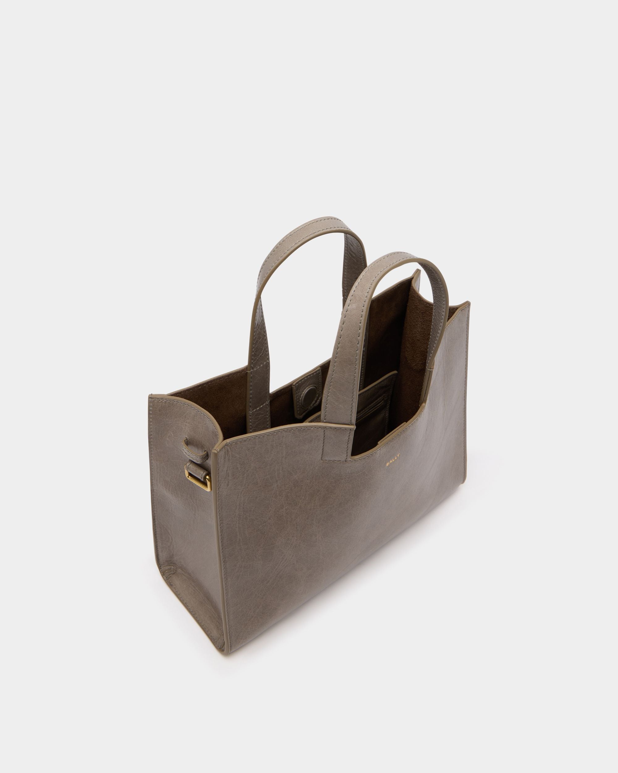 Bally Global - Easy Bally Tote Bag in Taupe Leather - Brown
