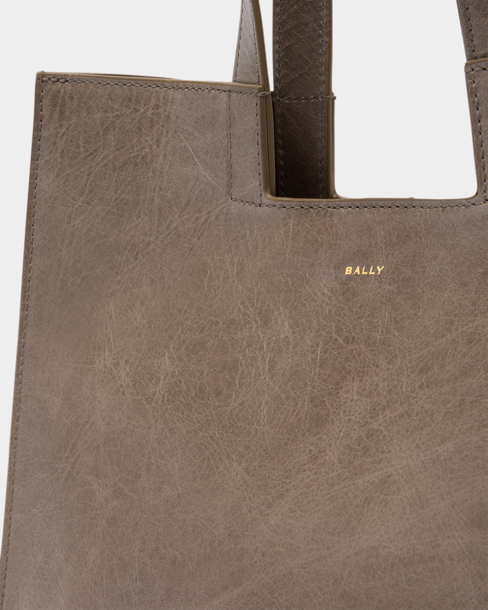 Bally Global - Easy Bally Tote Bag in Taupe Leather - Brown