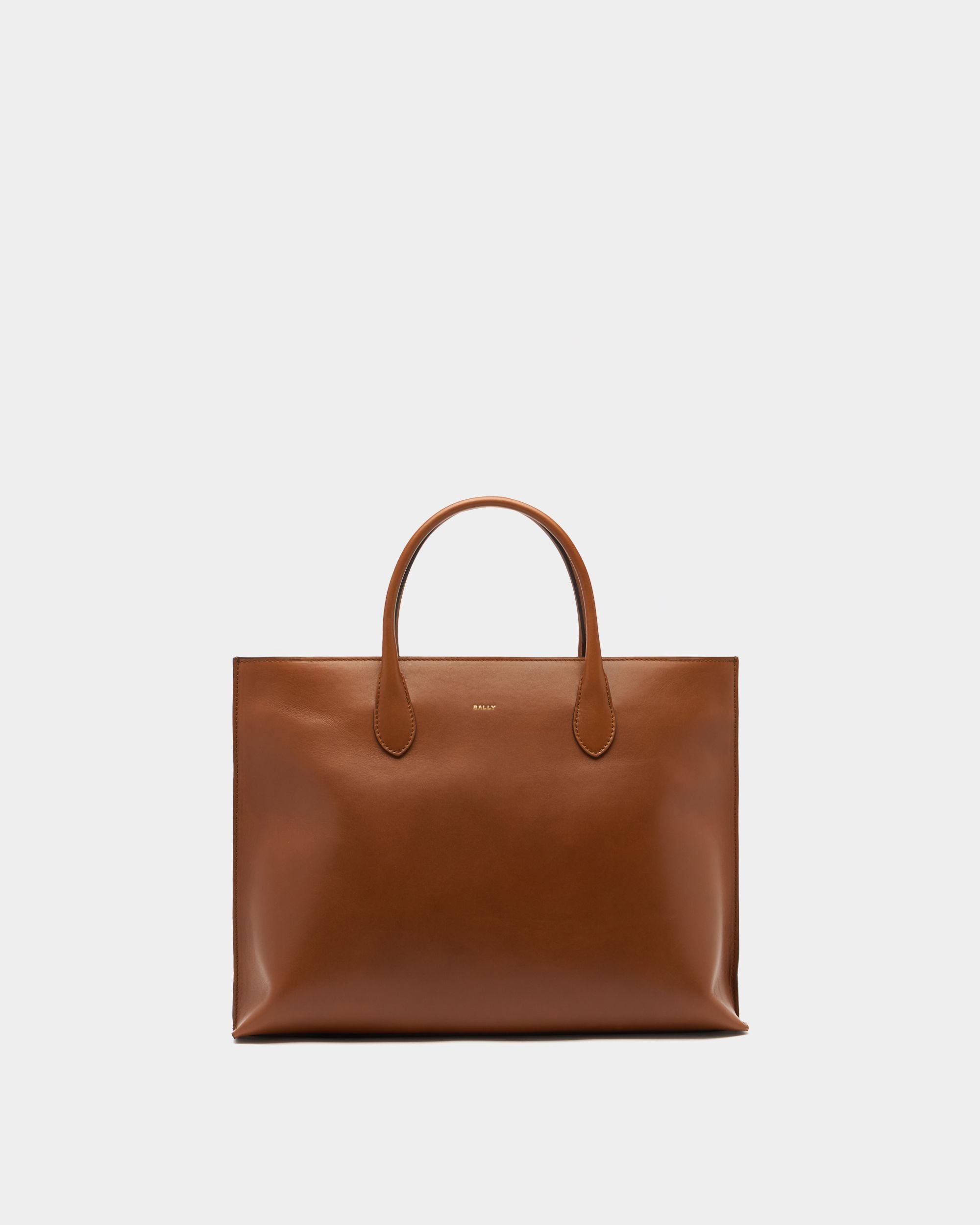 Bally Global - Althea Tote Bag in Amber Brown Leather - Brown