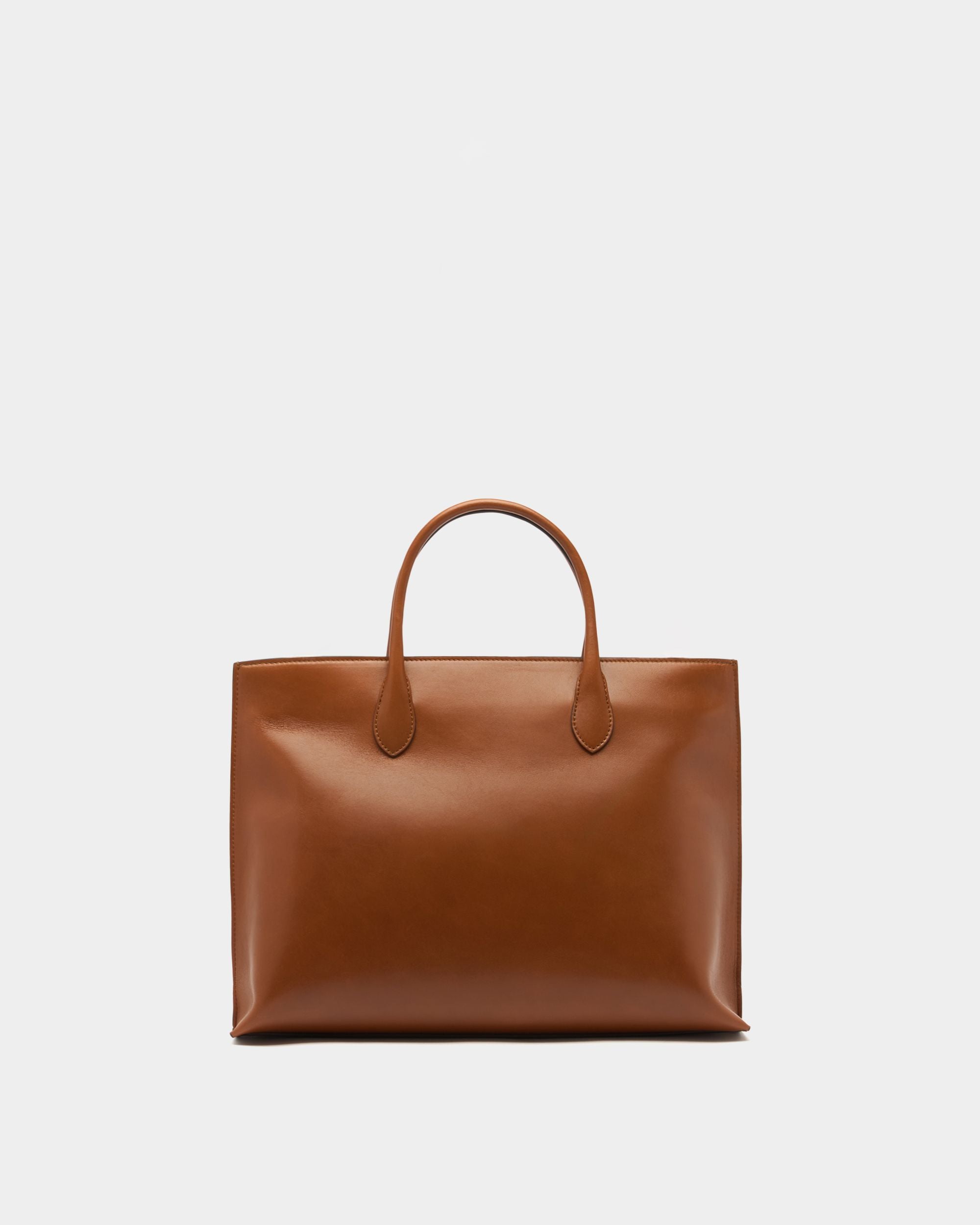 Bally Global - Althea Tote Bag in Amber Brown Leather - Brown