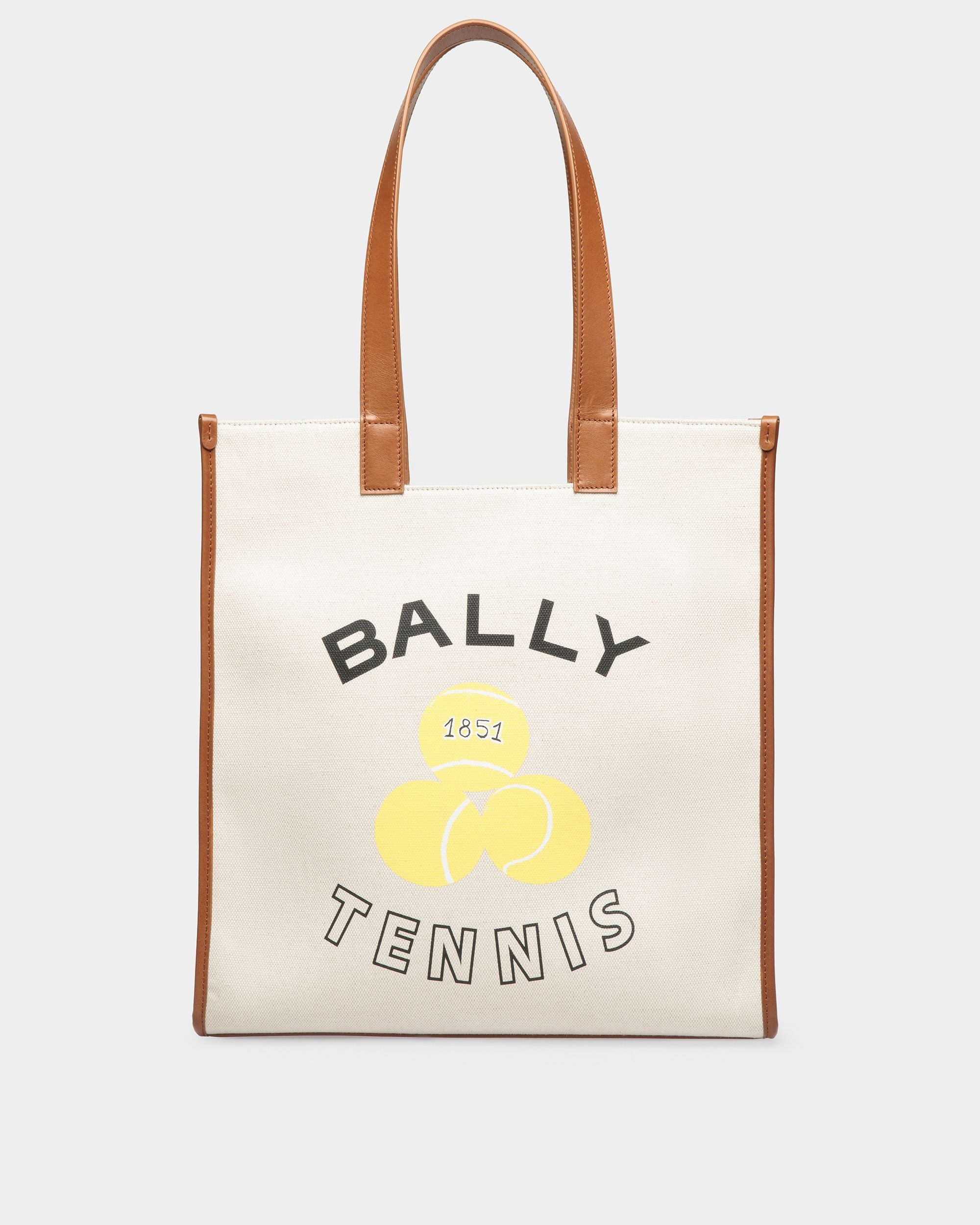 Bally Global - テニスコレクション トートバッグ アイボリーコットンキャンバス - ホワイト