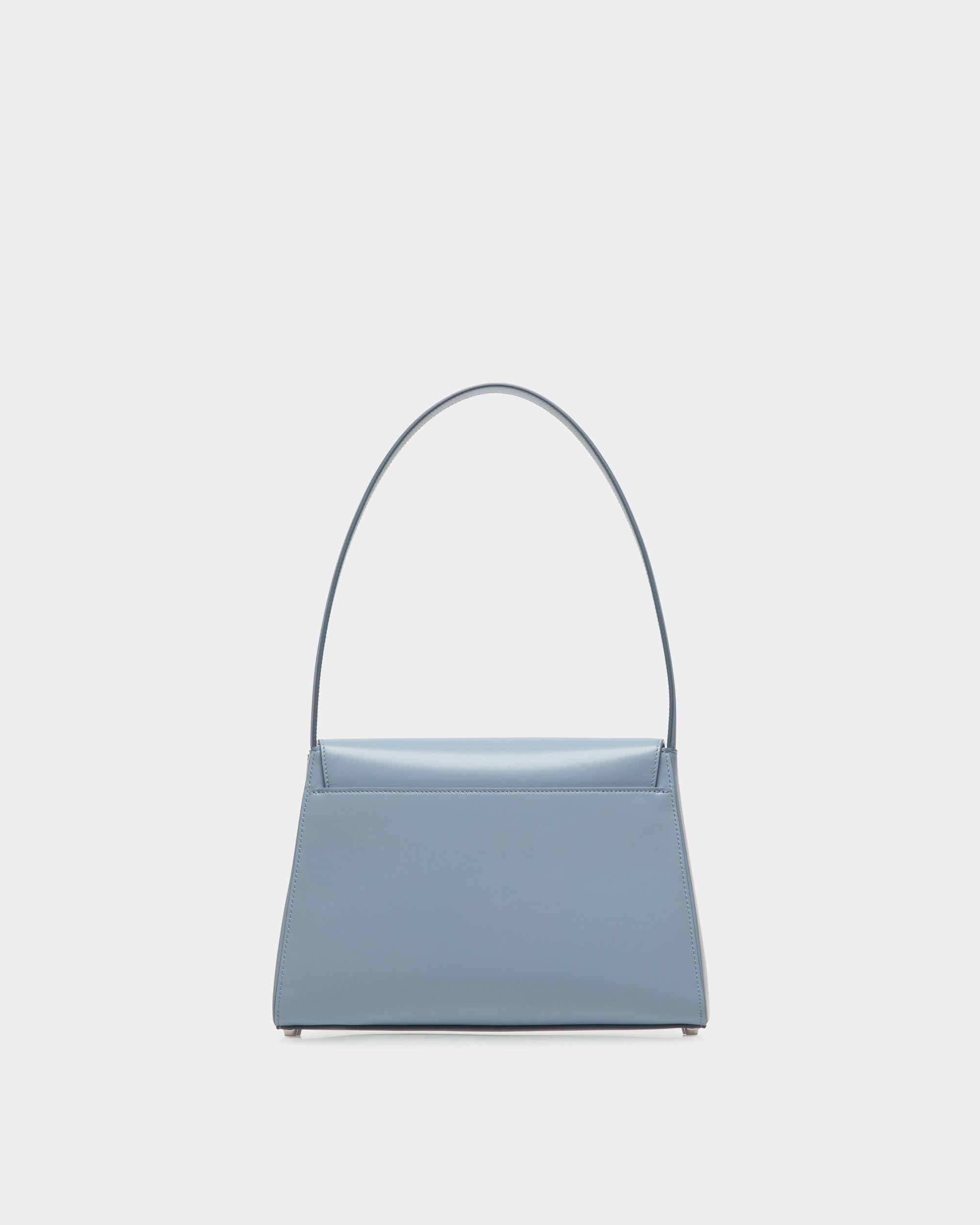 Bally Global - Ollam Shoulder Bag in Light Blue Leather - Blue