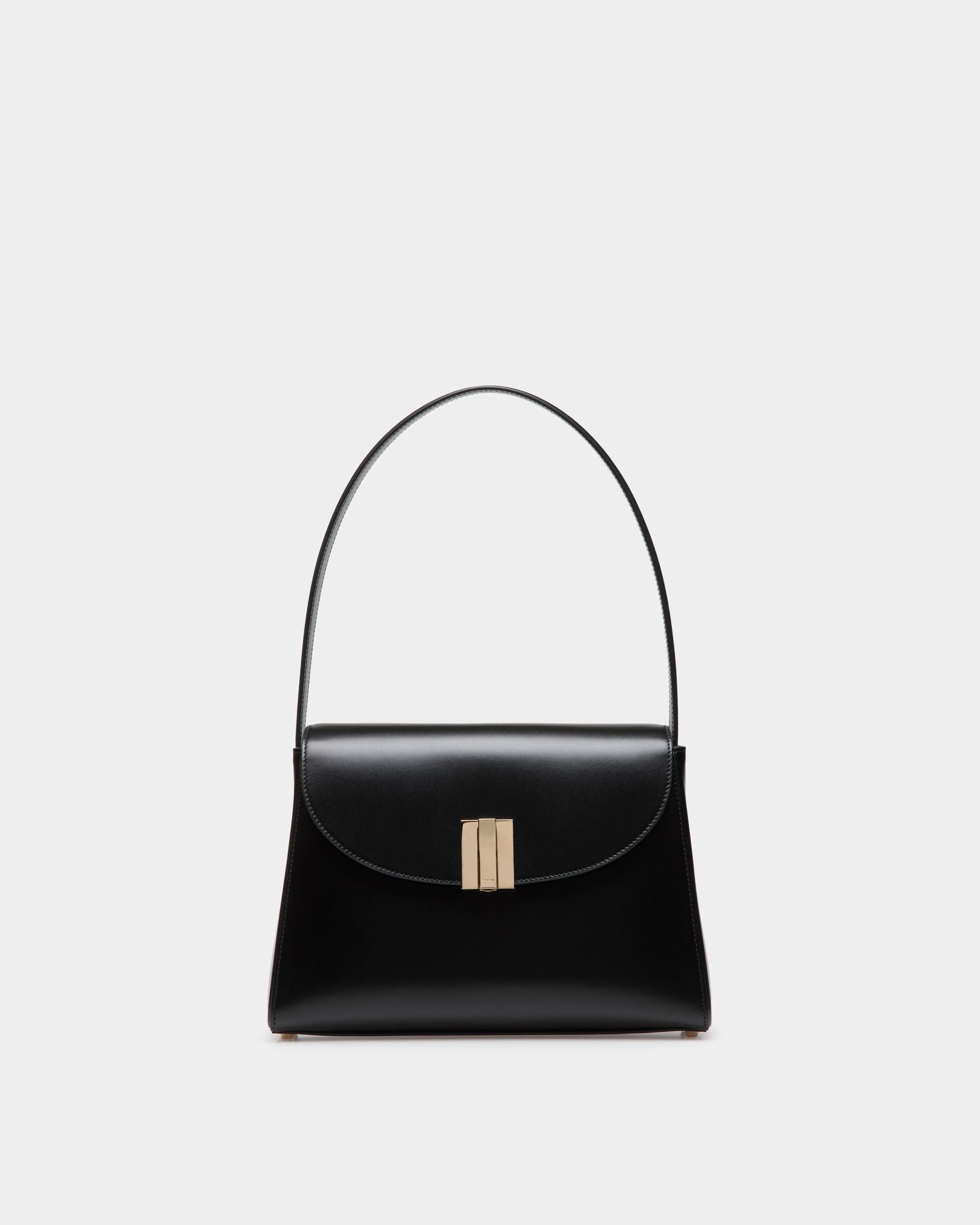 Bally Global - Ollam Shoulder Bag in Black Leather - Black