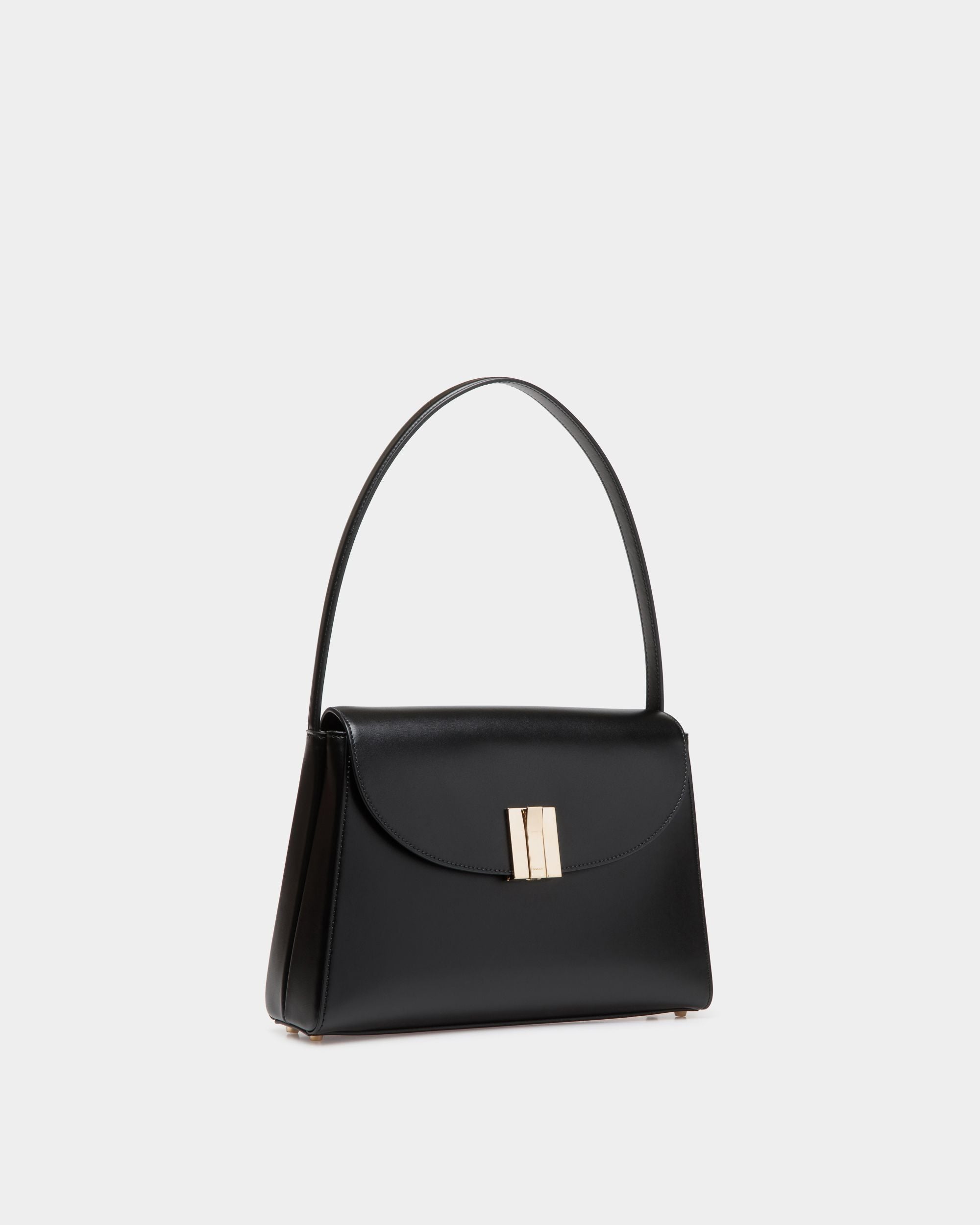 Bally Global - Ollam Shoulder Bag in Black Leather - Black