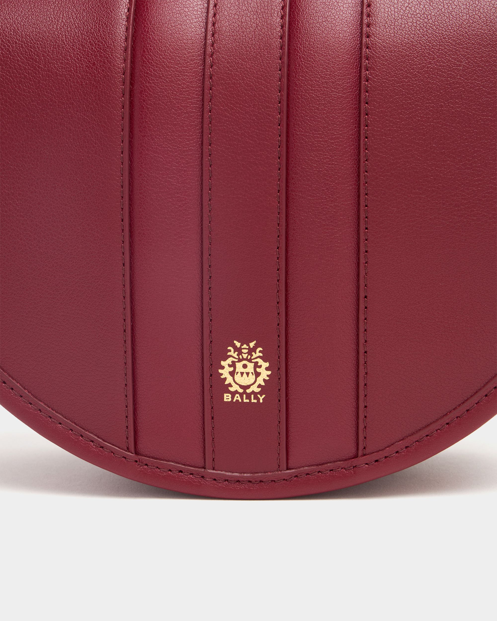 Bally Global - Signature Crossbody Bag in Ruby Red Leather - Red