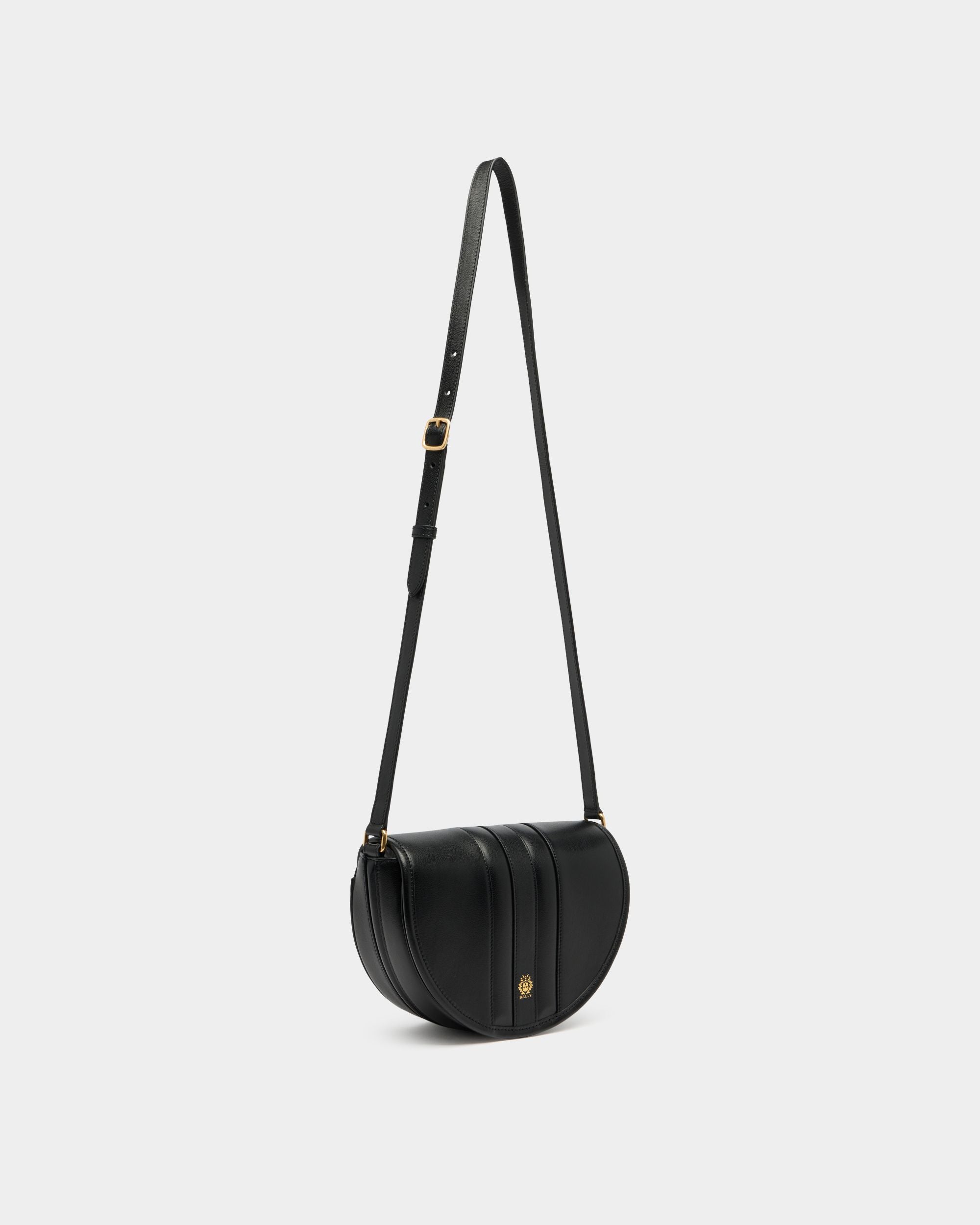Bally Global - Signature Crossbody Bag in Black Leather - Black