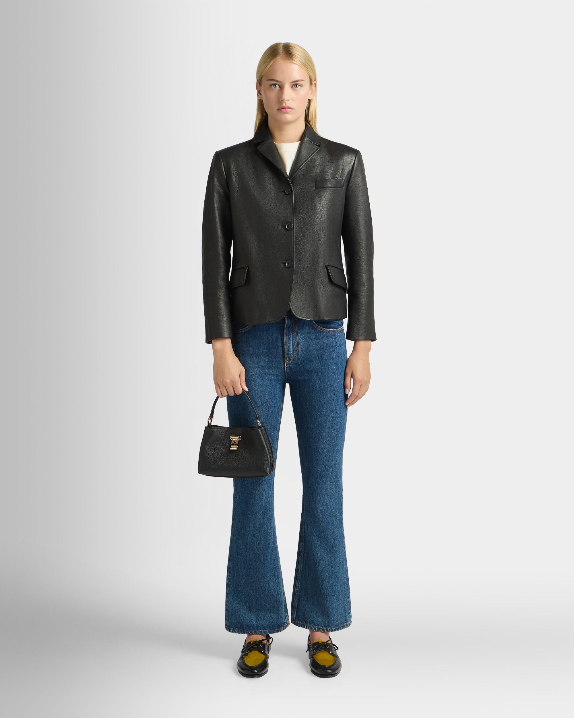 Bally Global - Lock Me ミニバッグ ブラック グレインレザー - ブラック