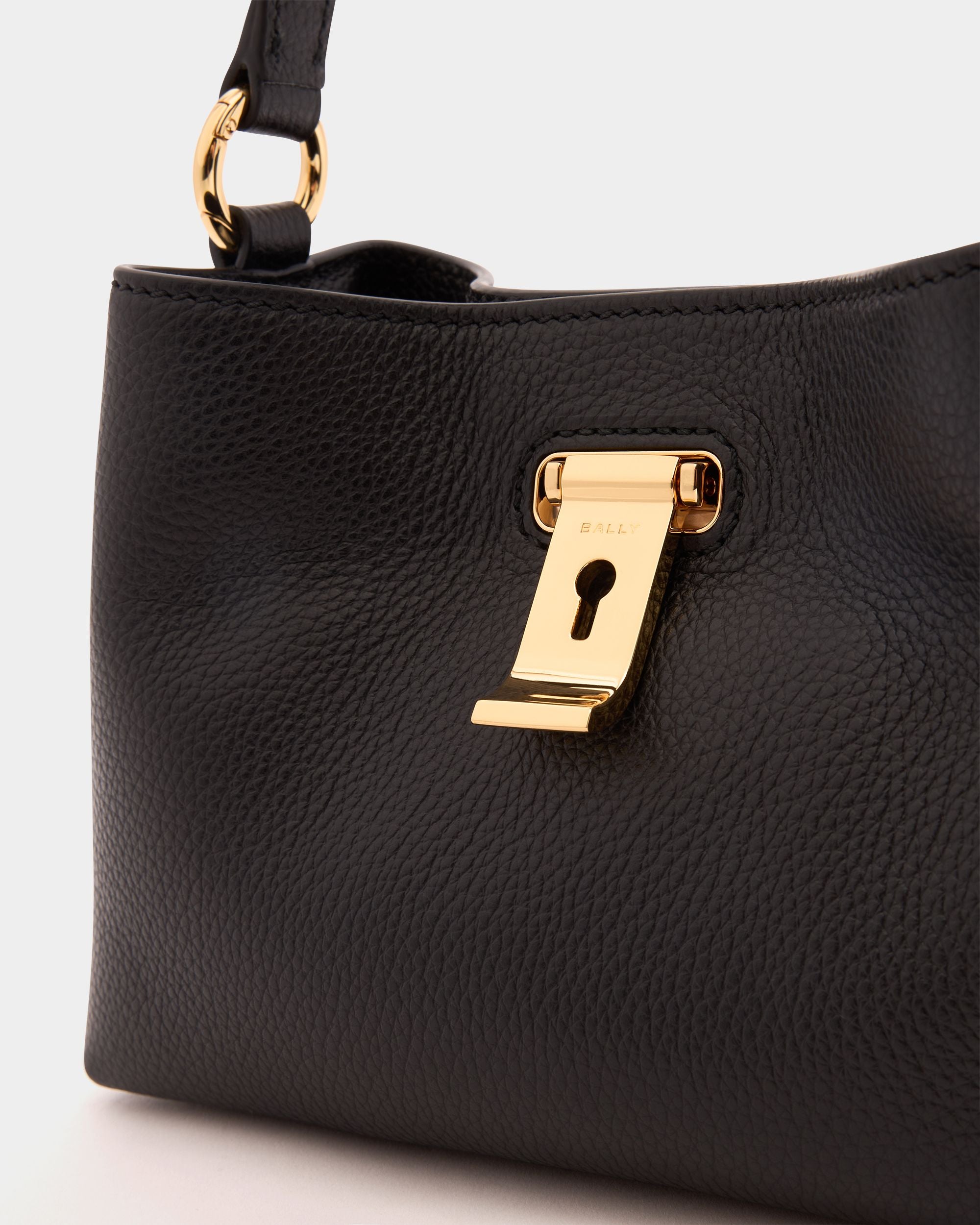 Bally Global - Lock Me ミニバッグ ブラック グレインレザー - ブラック