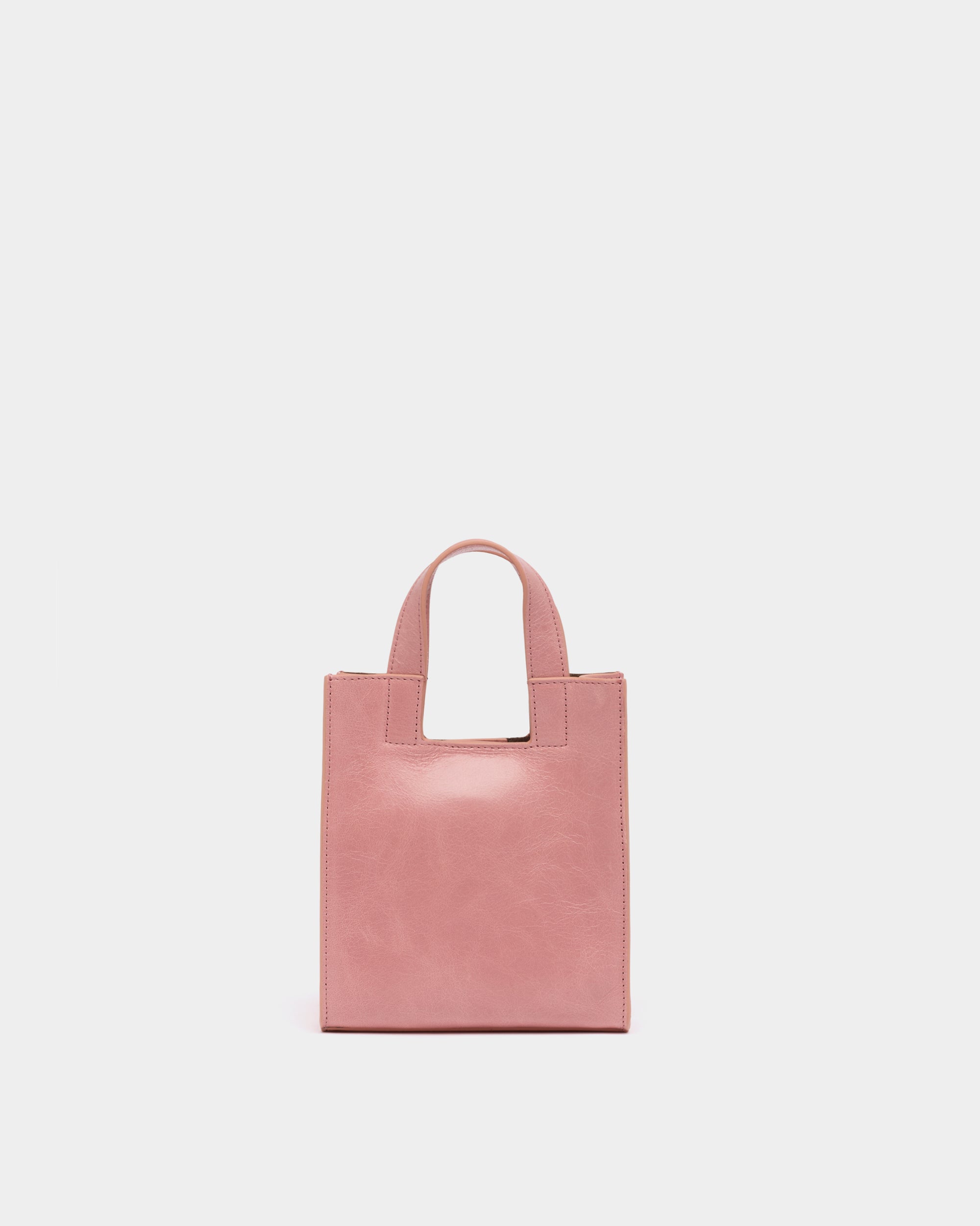 Bally Global - Easy Bally Small Tote Bag in Light Pink Leather - Pink