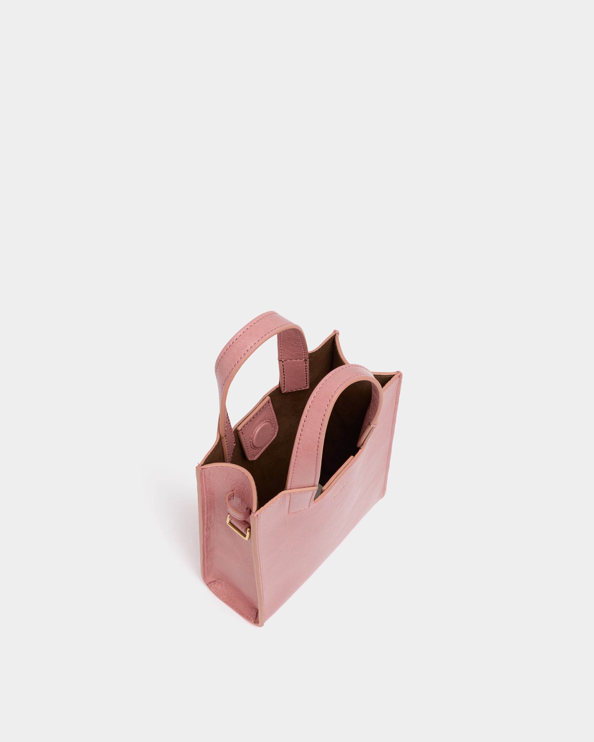 Bally Global - Easy Bally Small Tote Bag in Light Pink Leather - Pink