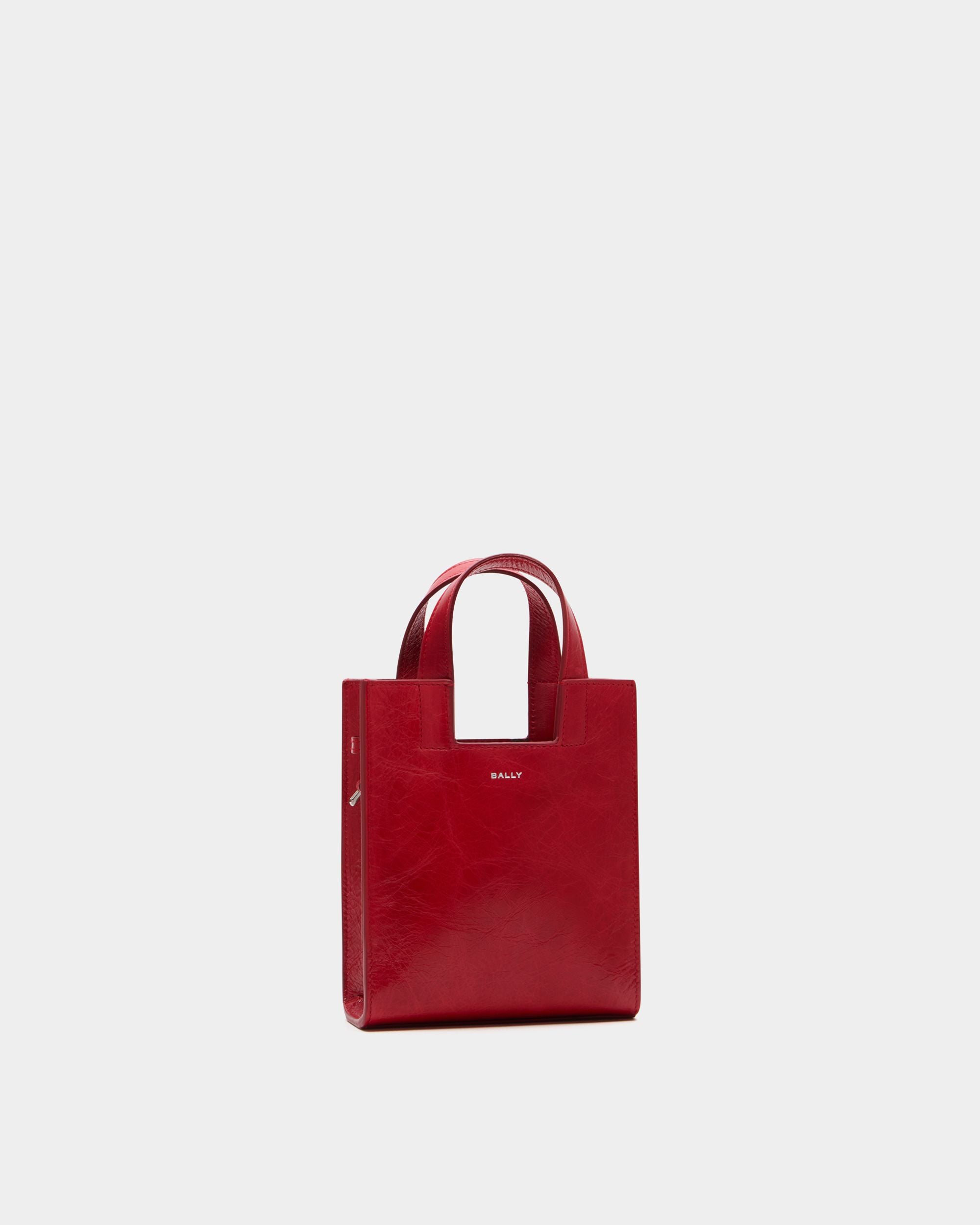 Bally Global - Easy Bally スモール トートバッグ レッド レザー - レッド