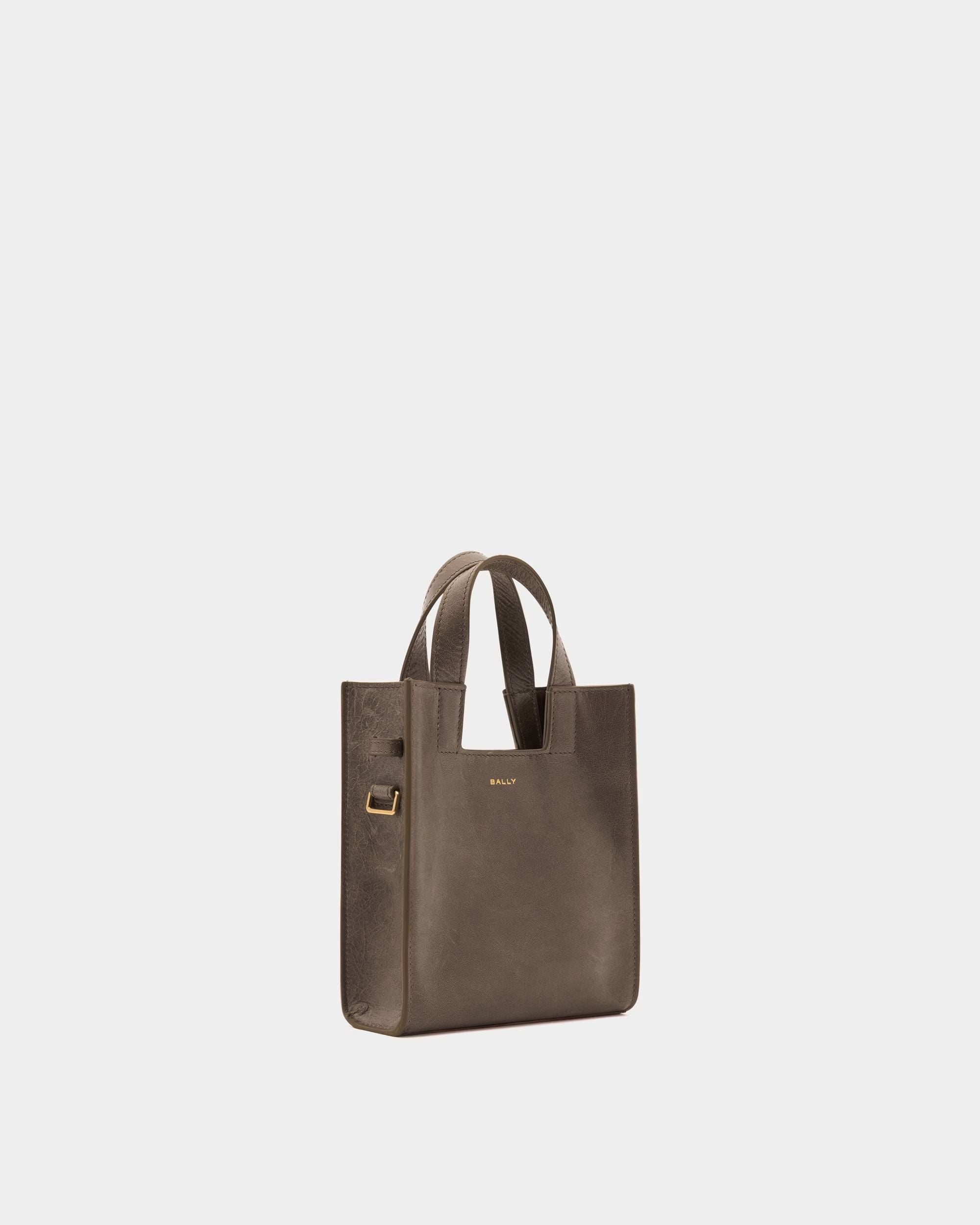 Bally Global - Easy Bally Small Tote Bag in Taupe Leather - Brown