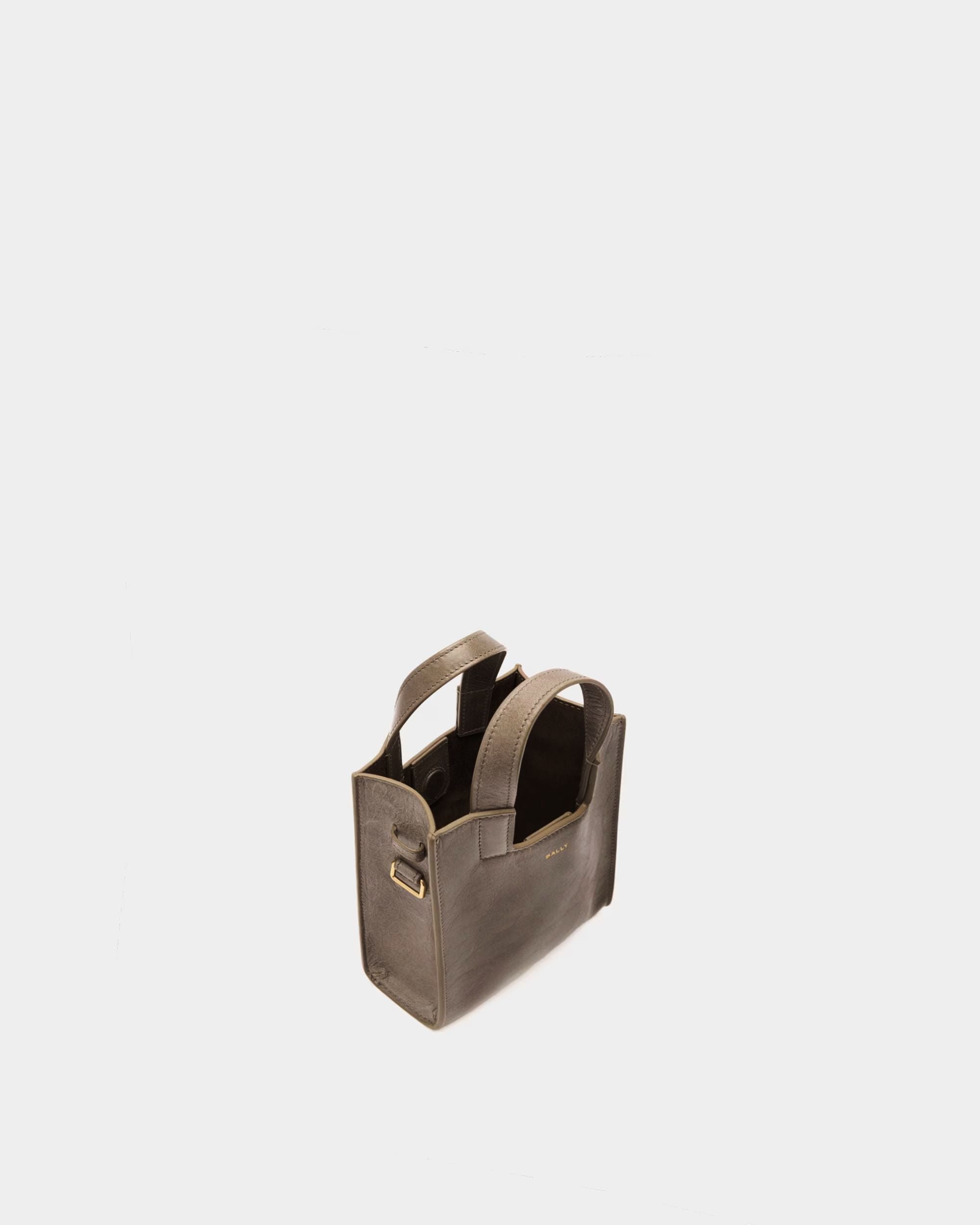 Bally Global - Easy Bally Small Tote Bag in Taupe Leather - Brown