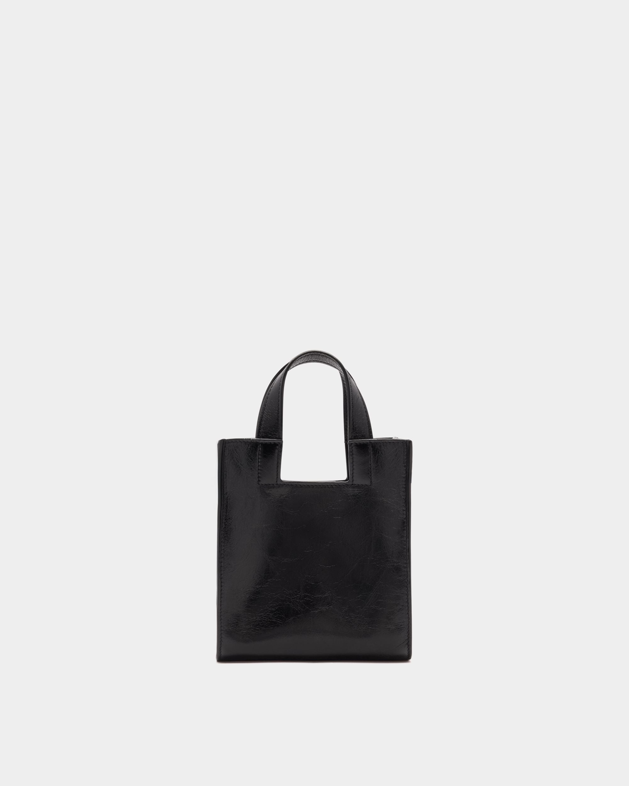 Bally Global - Easy Bally Small Tote Bag in Black Leather - Black