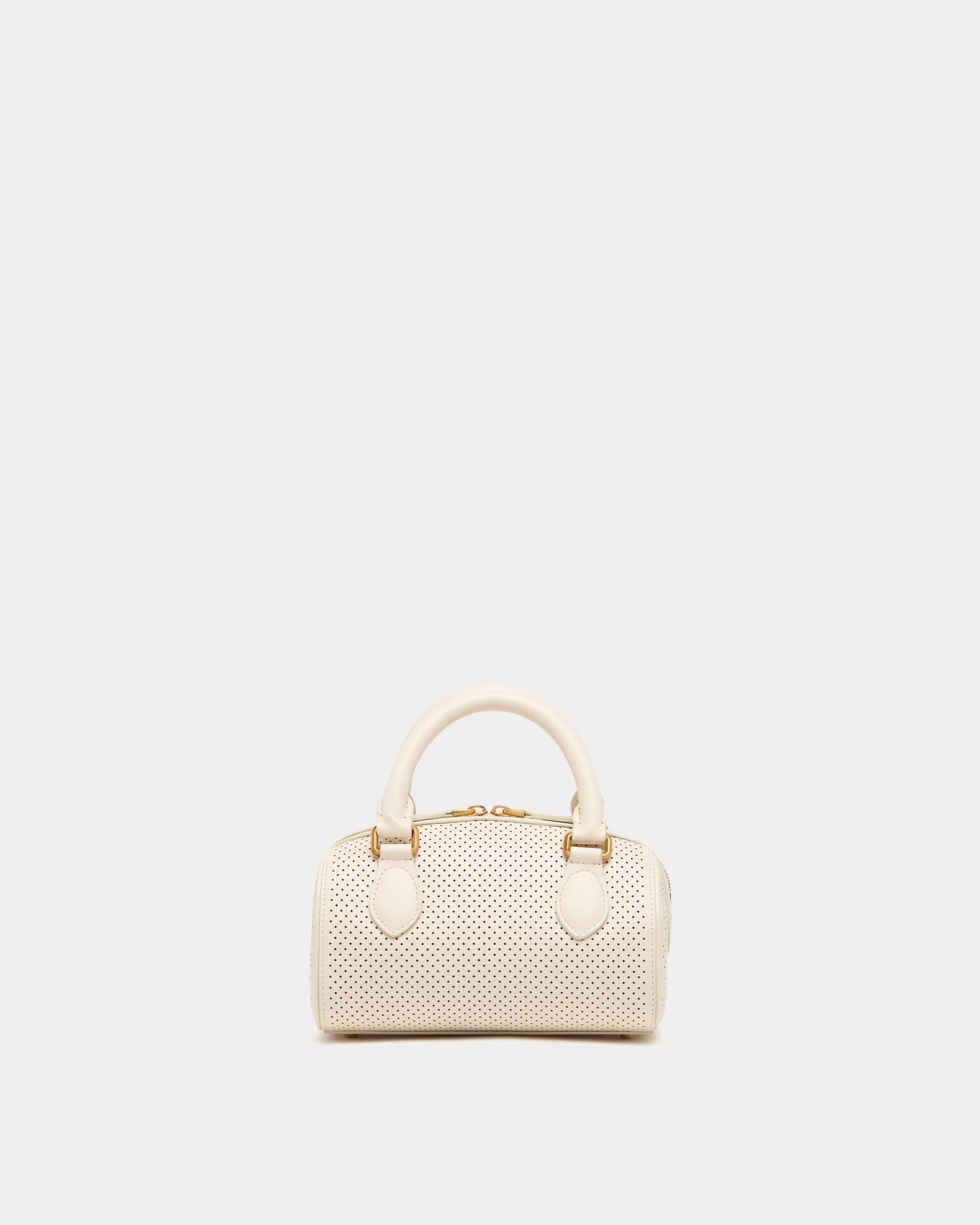 Bally Global - テニスコレクション ミニバッグ アイボリー パーフォレイテッドレザー - ホワイト