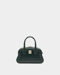 Unda トップハンドルバッグ マーブルグリーン グレインレザー