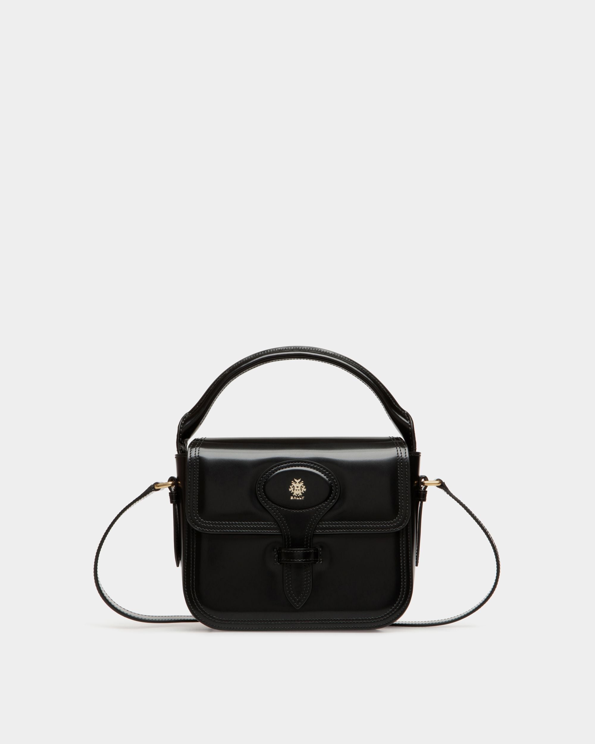 BALLY SOMMY ブラック　ミニバック バリー☆NEMERY SM ブラックレザーハンドバッグ (BALLY/ショルダー