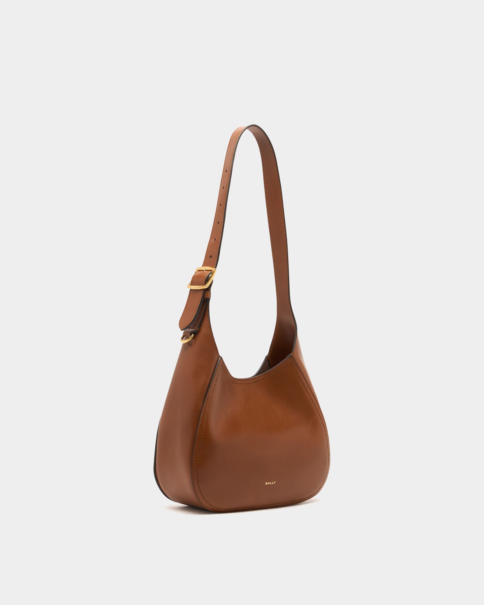 Bally Global - Althea スモールホーボーバッグ アンバーブラウンレザー - ブラウン