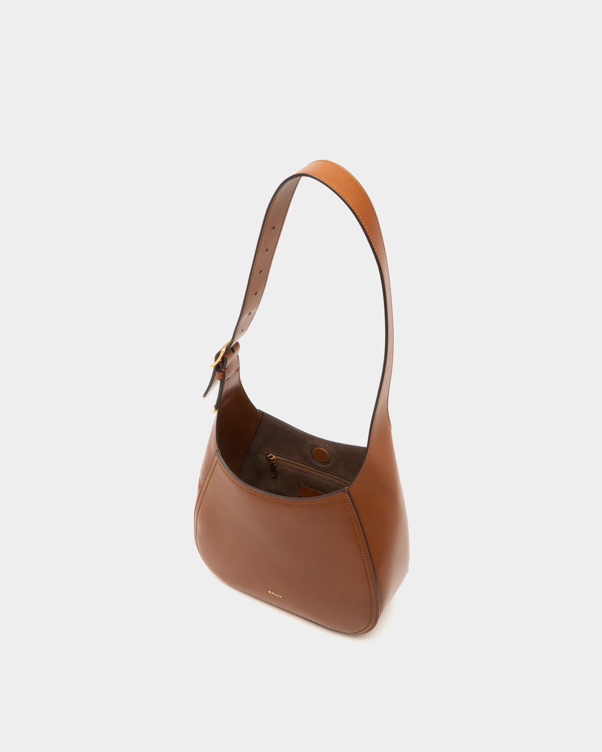 Bally Global - Althea スモールホーボーバッグ アンバーブラウンレザー - ブラウン