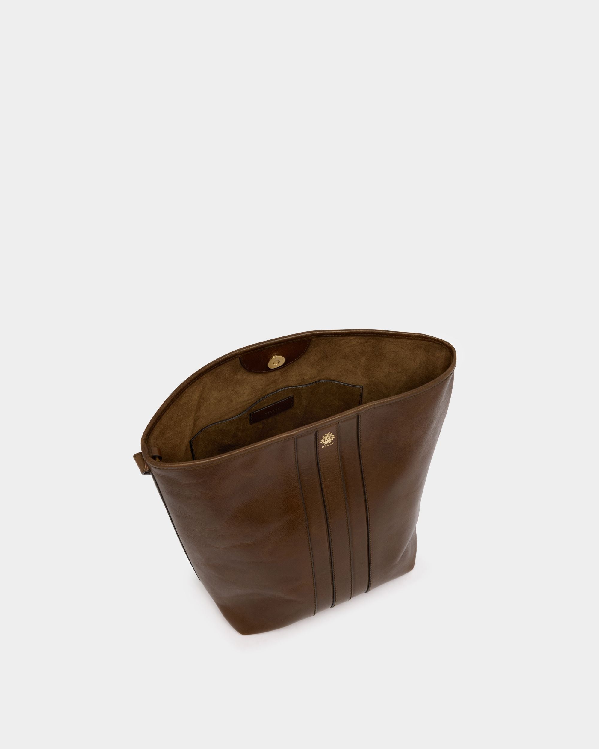 Bally Global - Signature バケットバッグ ブラウン レザー - ブラウン