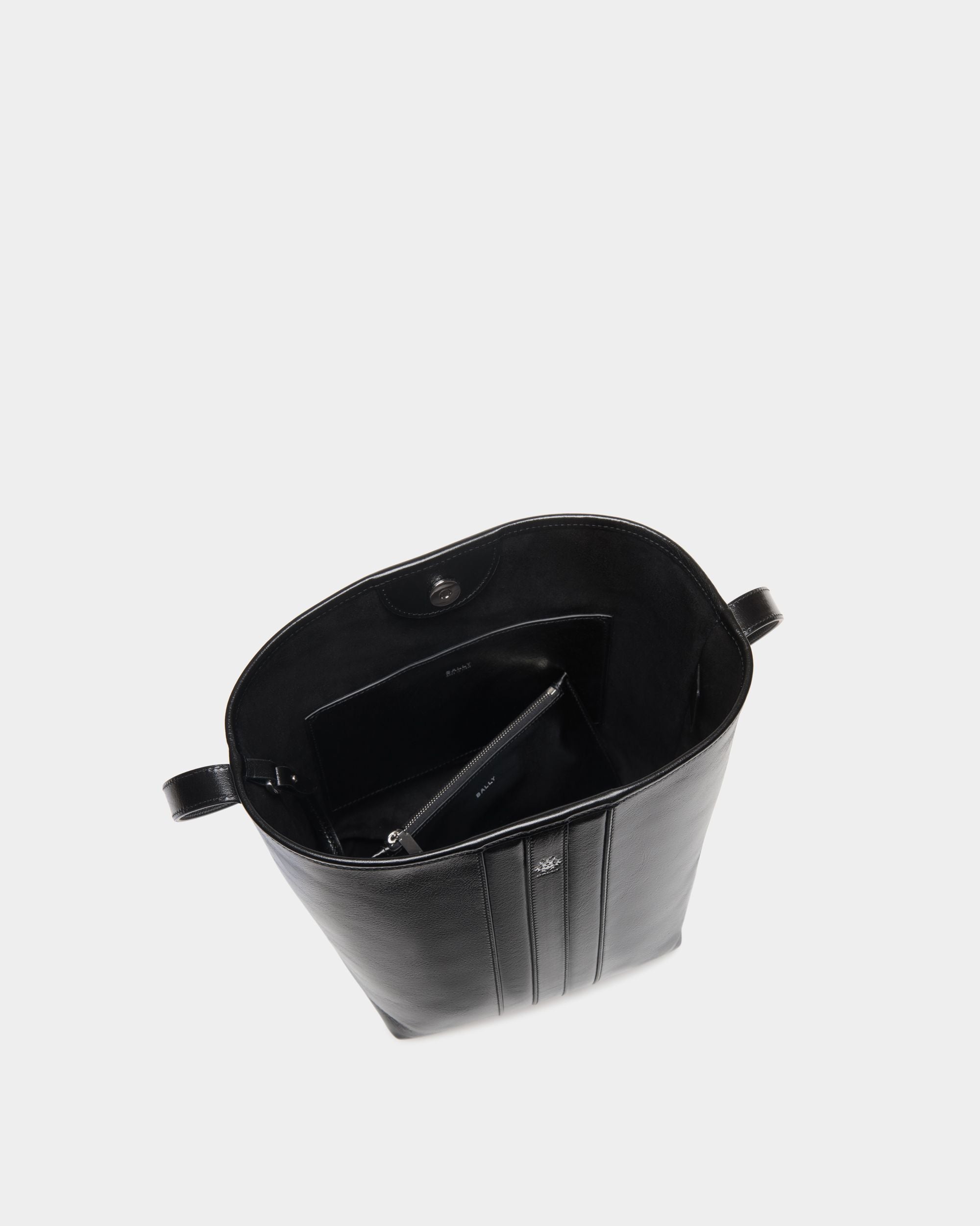 Bally Global - Signature バケットバッグ ブラック レザー - ブラック