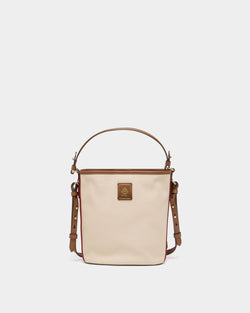 Edelbliss バケット ナチュラルキャンバス Bally Ribbon